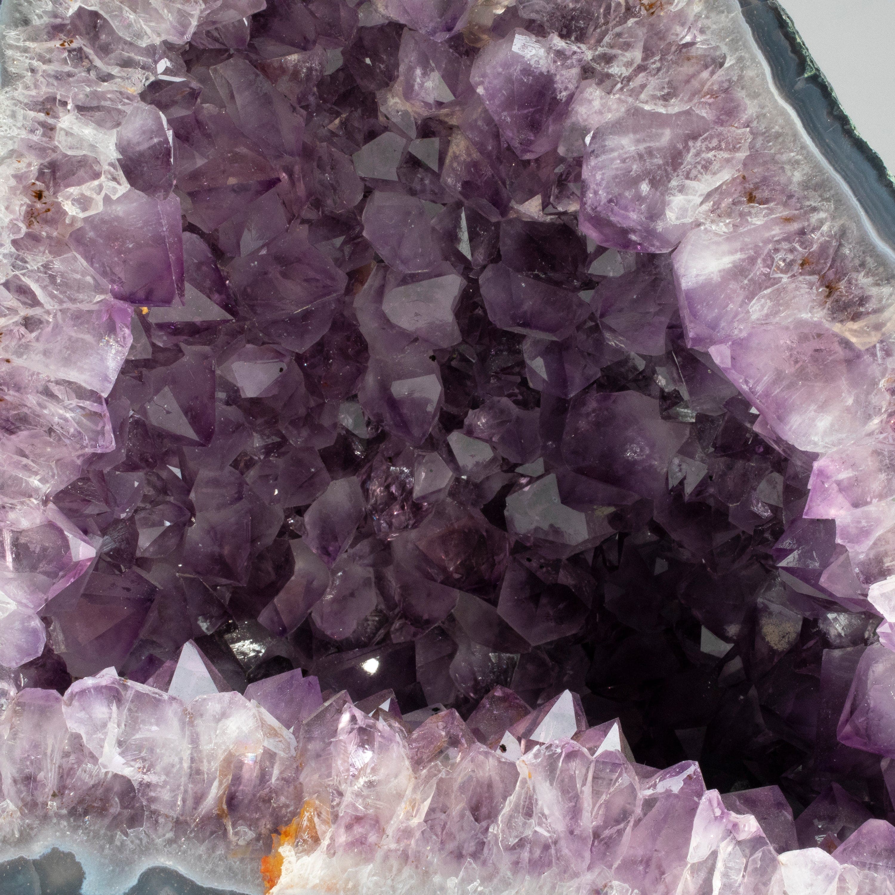 Kalifano Amethyst Amethyst Geode Cathedral from Brazil - 11" / 30 lbs BAG2600.009