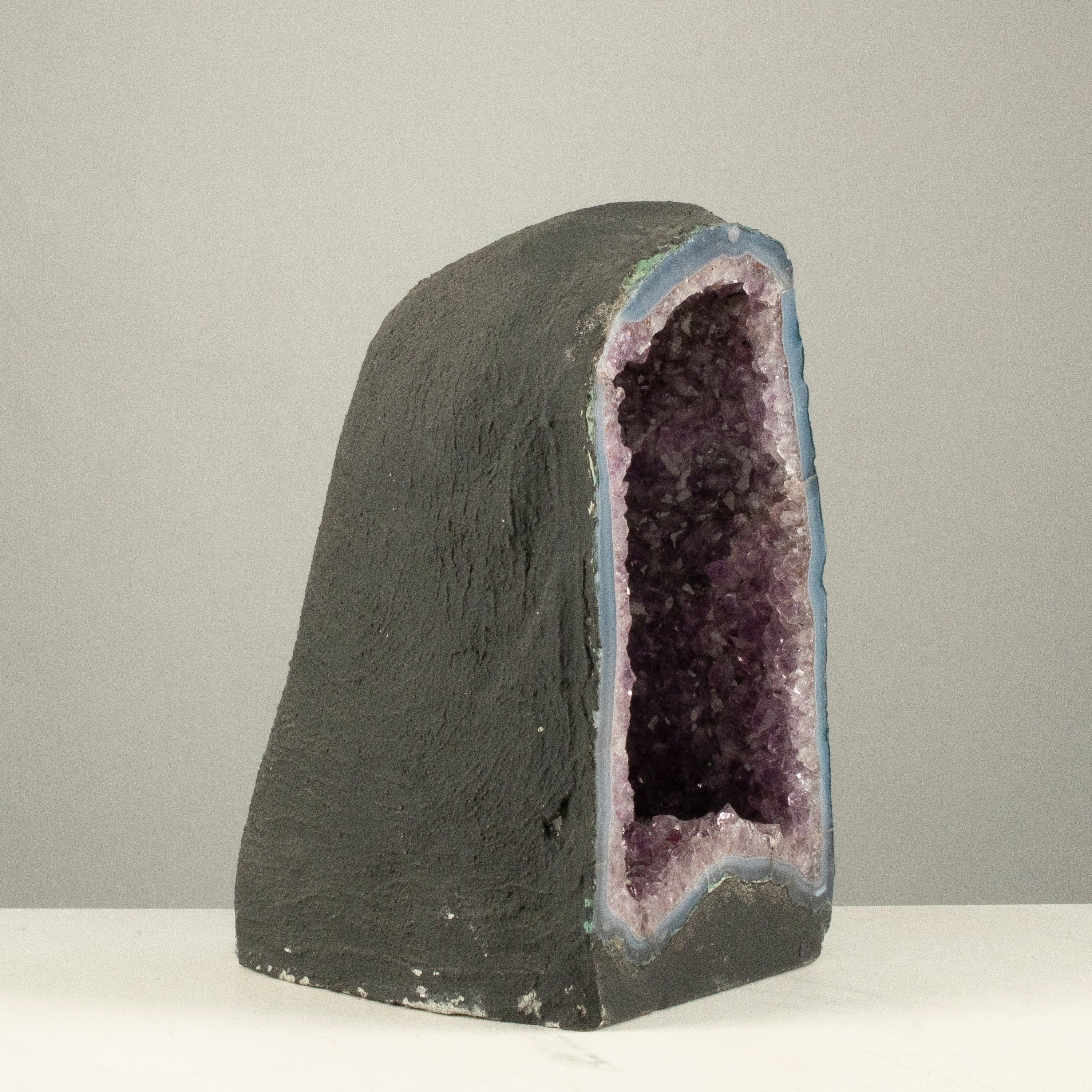 Kalifano Amethyst Amethyst Geode Cathedral from Brazil - 12" / 33 lbs BAG3800.004