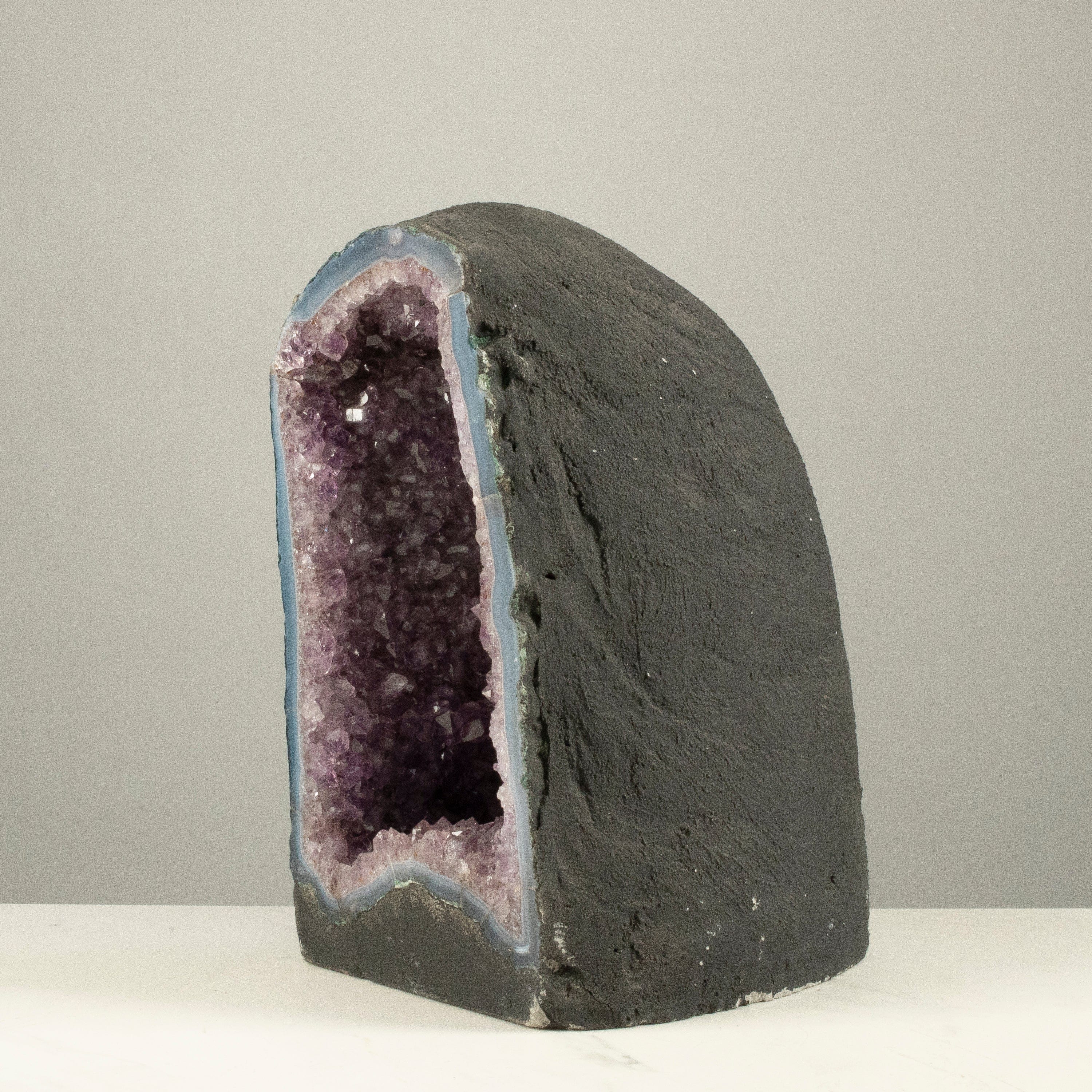 Kalifano Amethyst Amethyst Geode Cathedral from Brazil - 12" / 33 lbs BAG3800.004