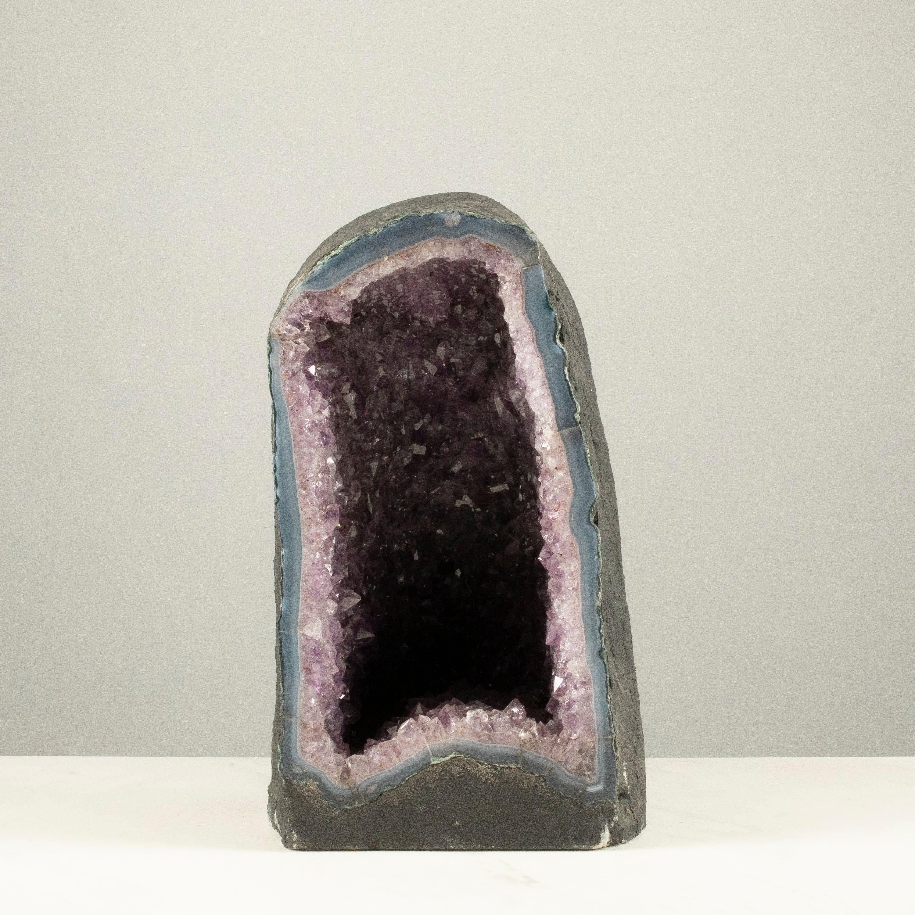 Kalifano Amethyst Amethyst Geode Cathedral from Brazil - 12" / 33 lbs BAG3800.004