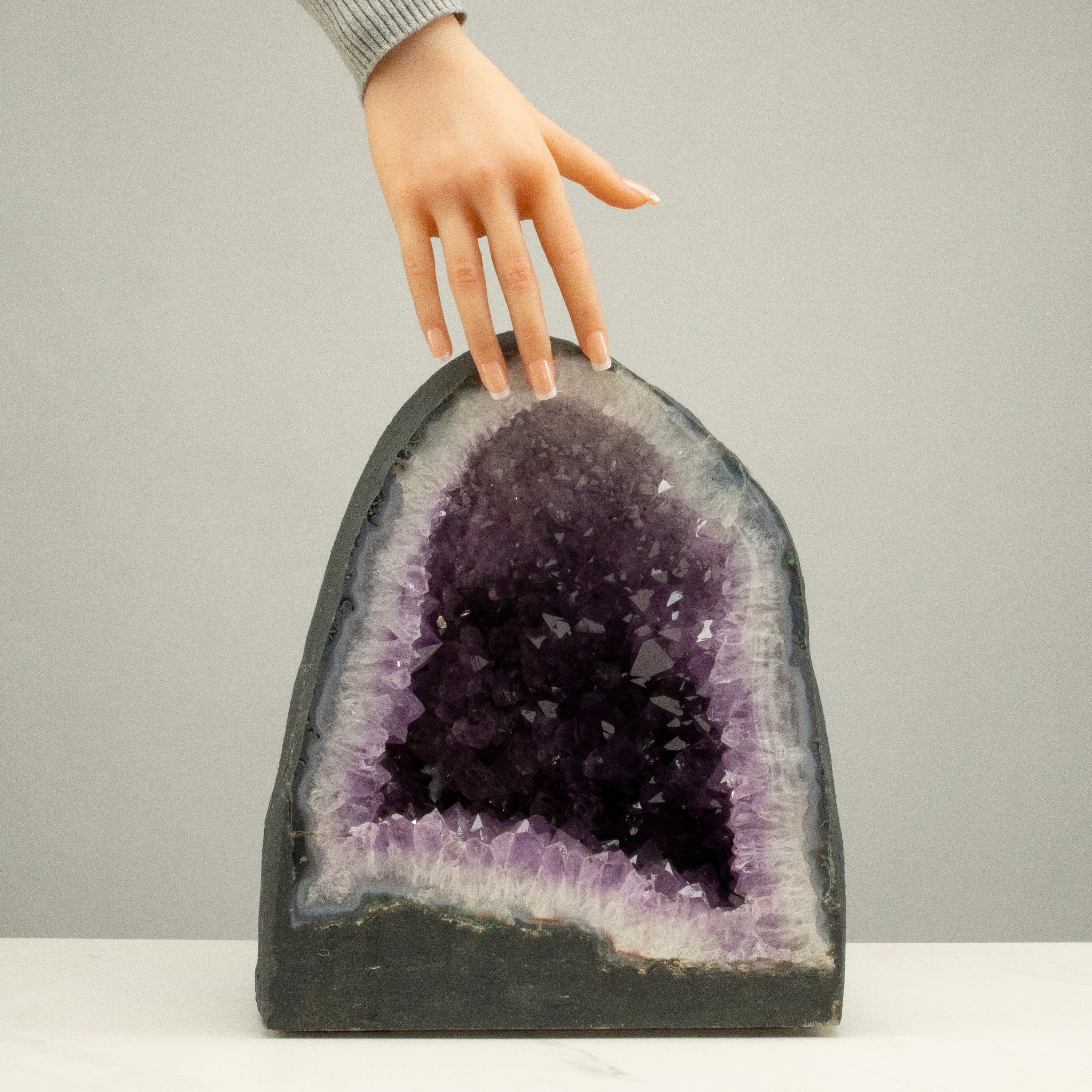 Kalifano Amethyst Amethyst Geode Cathedral from Brazil - 12" / 56 lbs BAG4400.009