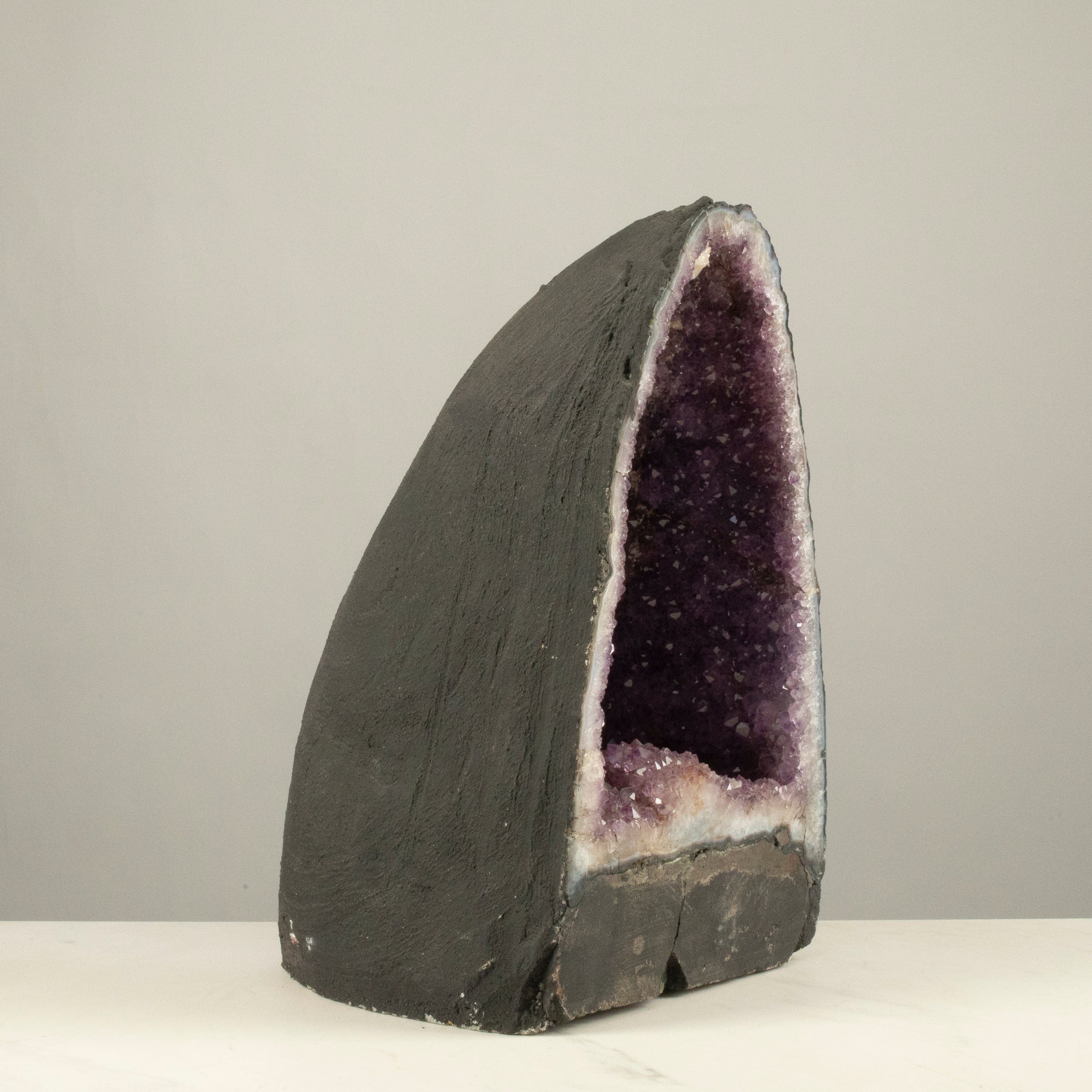 Kalifano Amethyst Amethyst Geode Cathedral from Brazil - 13" / 30 lbs BAG3600.021