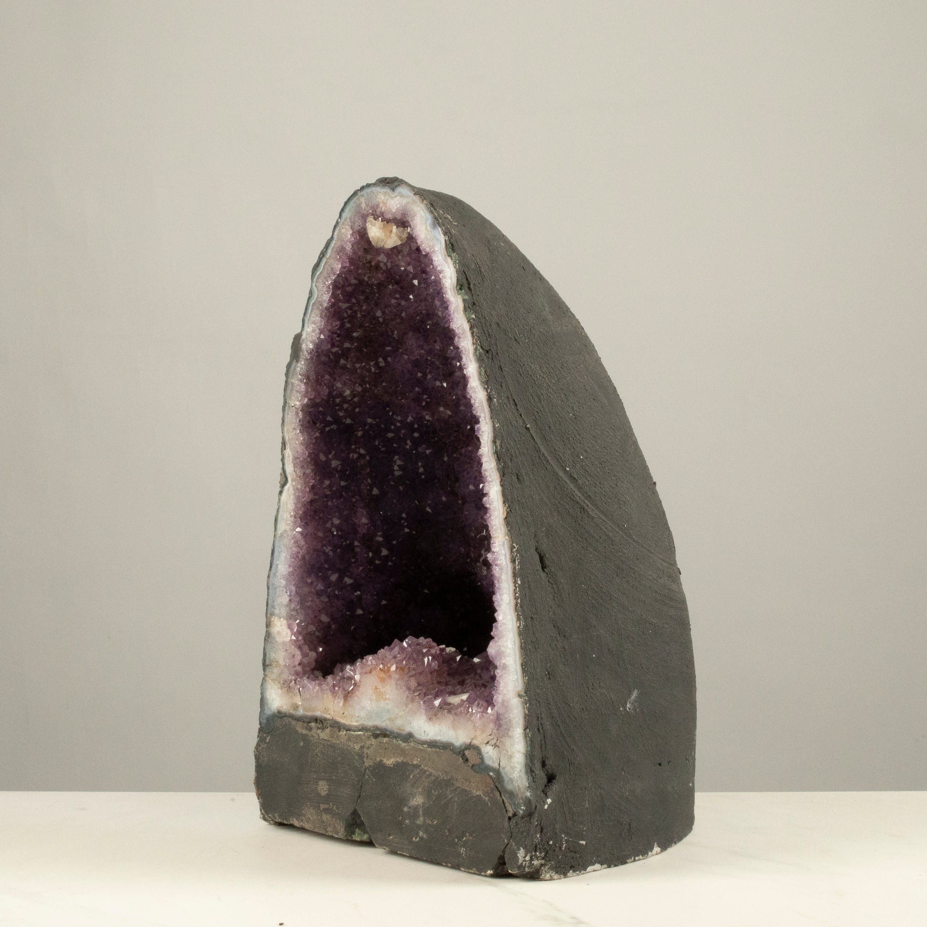 Kalifano Amethyst Amethyst Geode Cathedral from Brazil - 13" / 30 lbs BAG3600.021