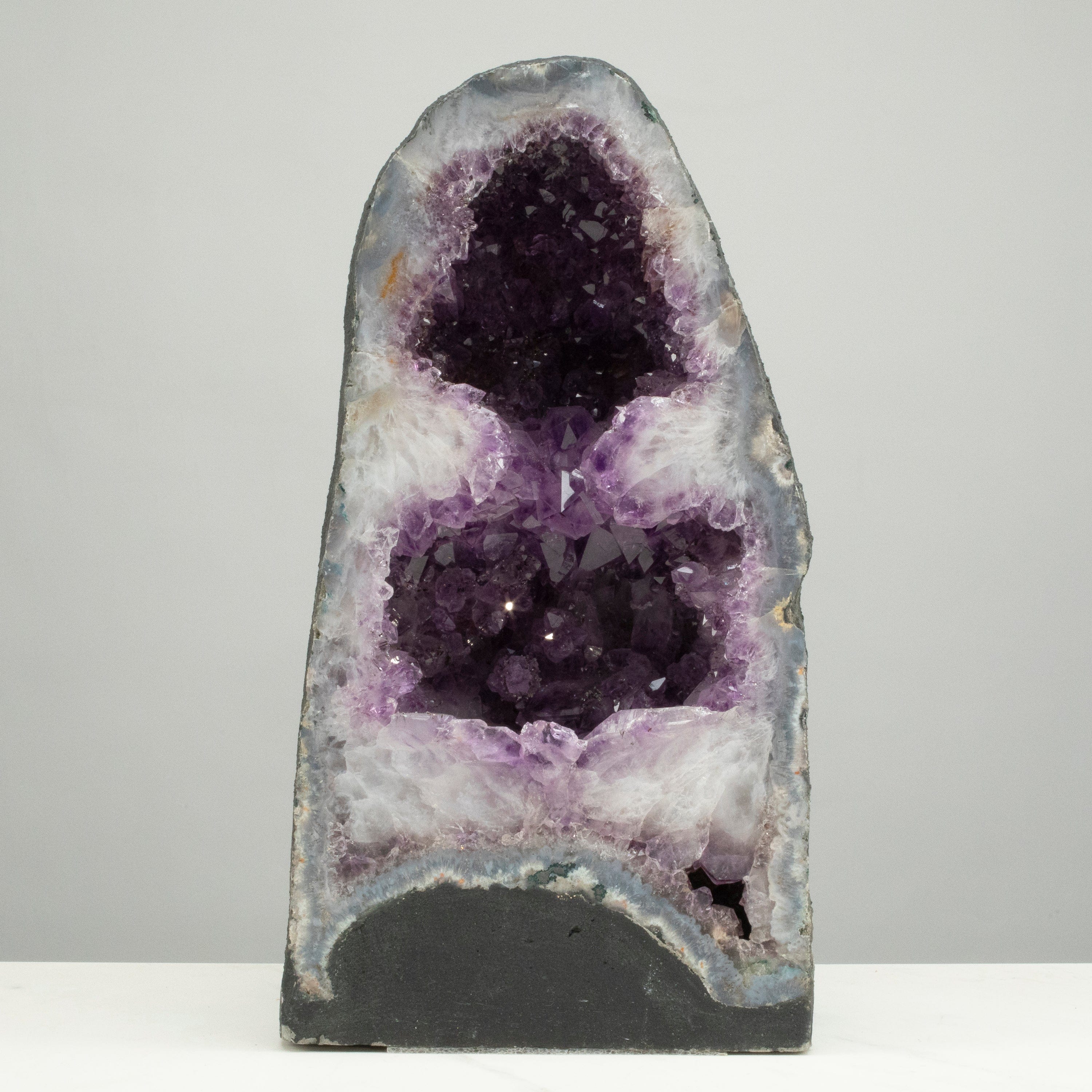 Kalifano Amethyst Amethyst Geode Cathedral from Brazil - 14" / 24 lbs BAG2600.007