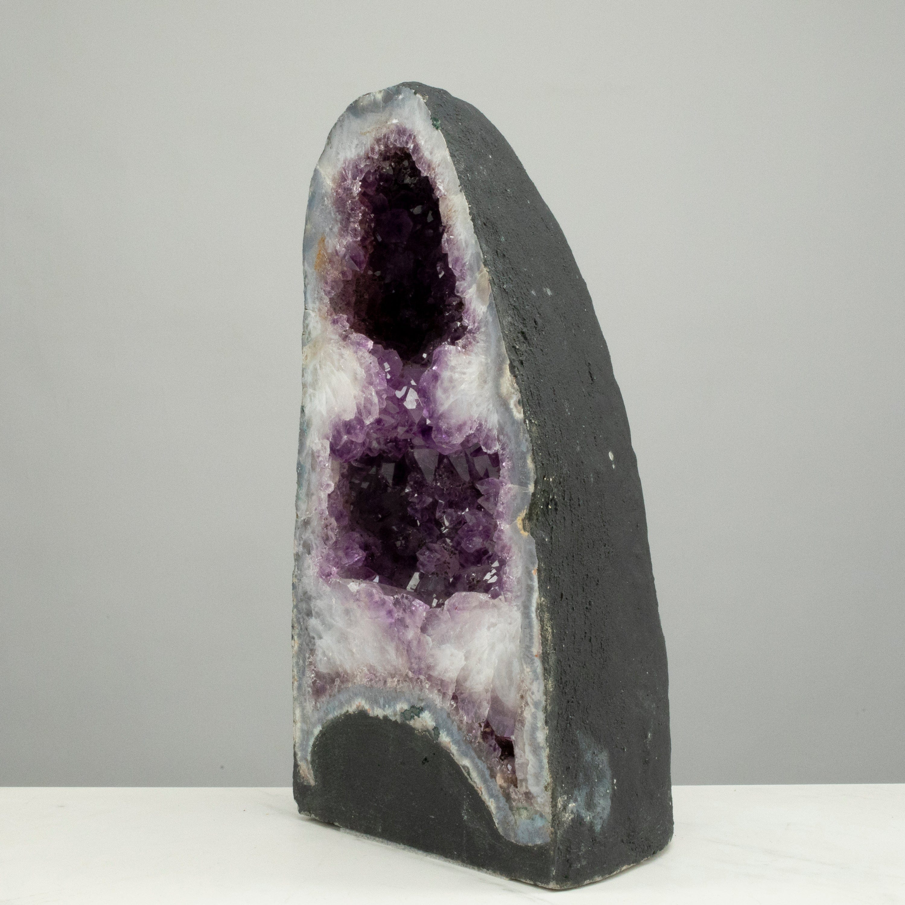Kalifano Amethyst Amethyst Geode Cathedral from Brazil - 14" / 24 lbs BAG2600.007