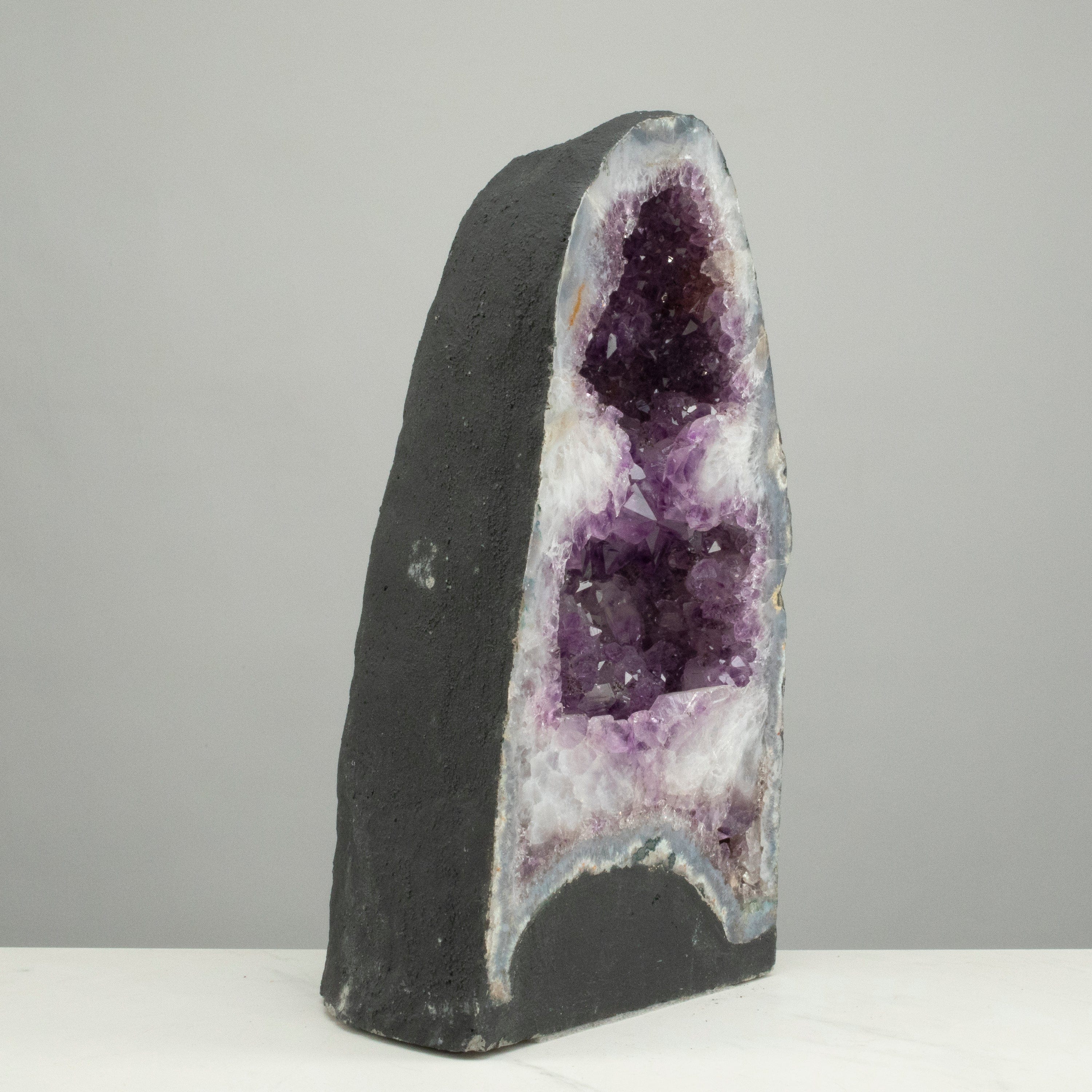 Kalifano Amethyst Amethyst Geode Cathedral from Brazil - 14" / 24 lbs BAG2600.007