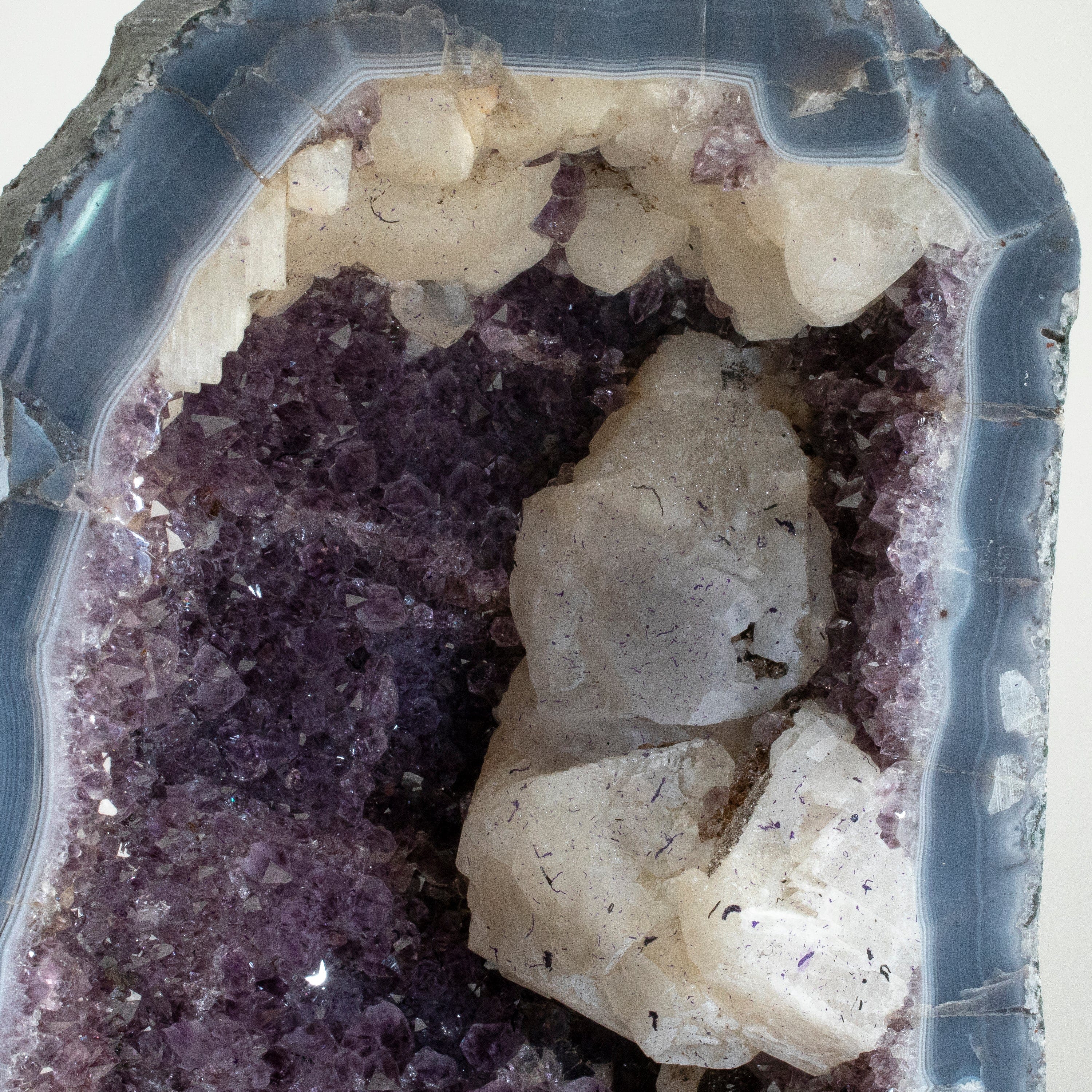 Kalifano Amethyst Amethyst Geode Cathedral from Brazil - 14" / 31.7lbs BAG5000.004
