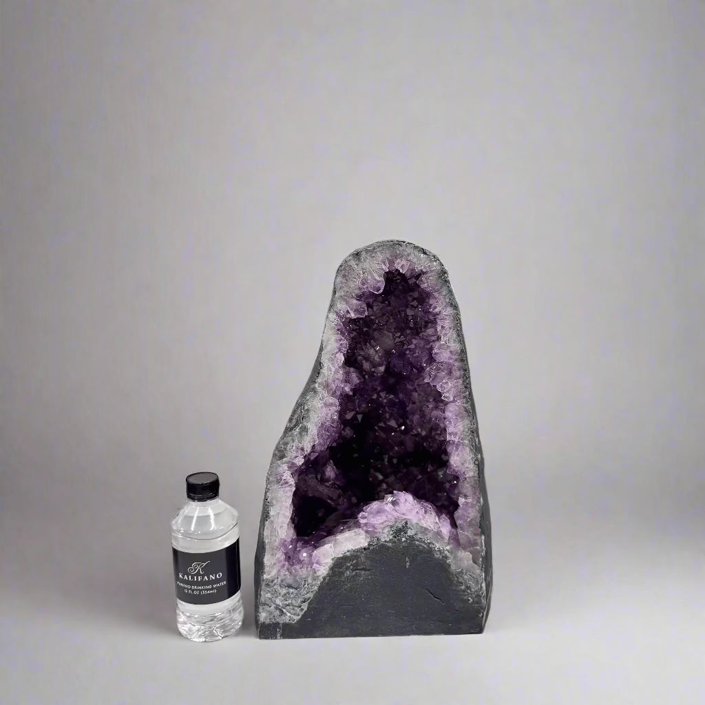 Kalifano Amethyst Amethyst Geode Cathedral from Brazil - 14" / 36 lbs BAG4200.006