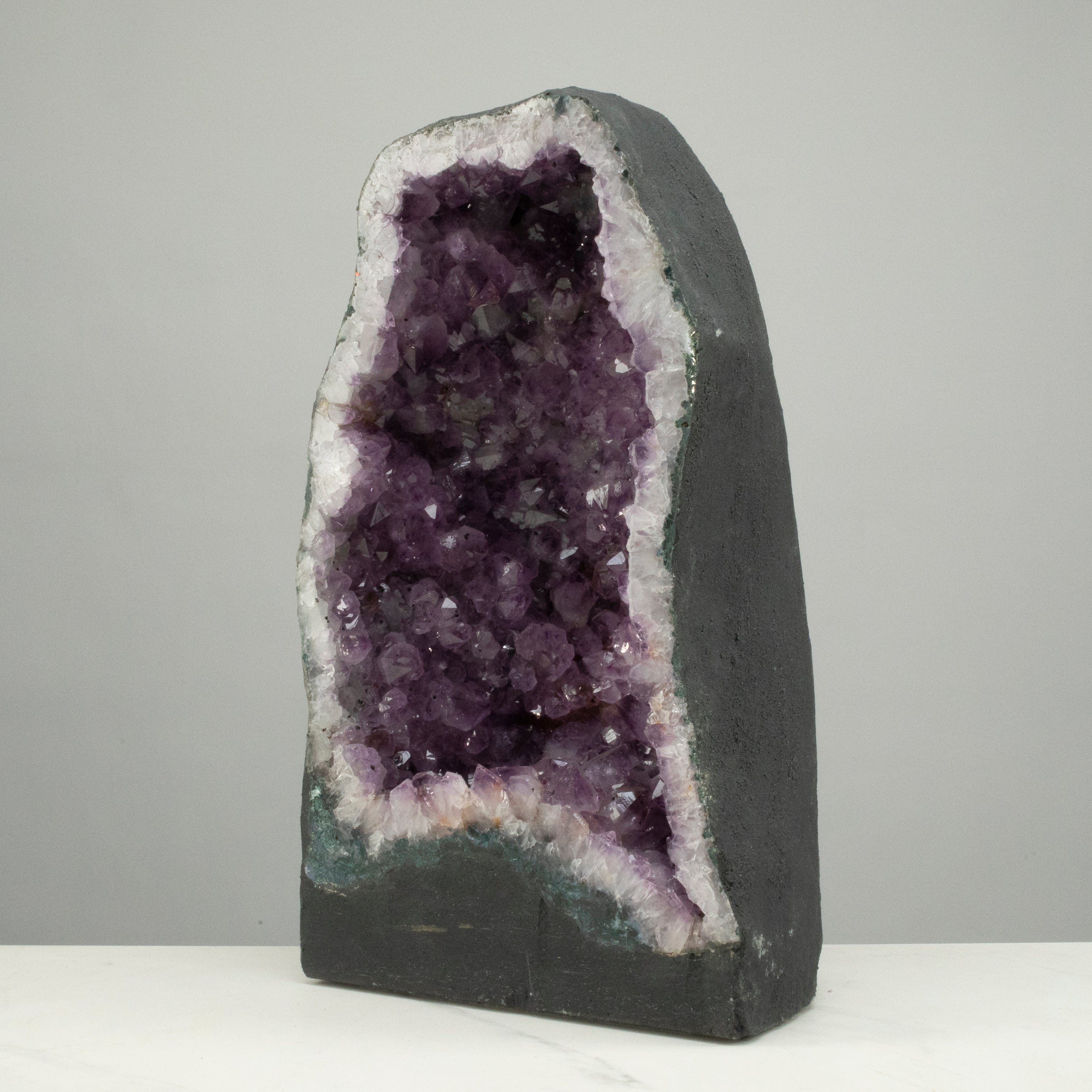 Kalifano Amethyst Amethyst Geode Cathedral from Brazil - 16" / 42 lbs BAG5200.003