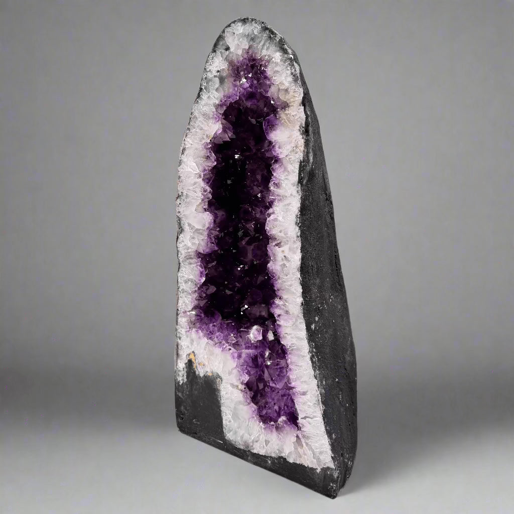 Kalifano Amethyst Amethyst Geode Cathedral from Brazil - 19" / 42 lbs BAG5000.011