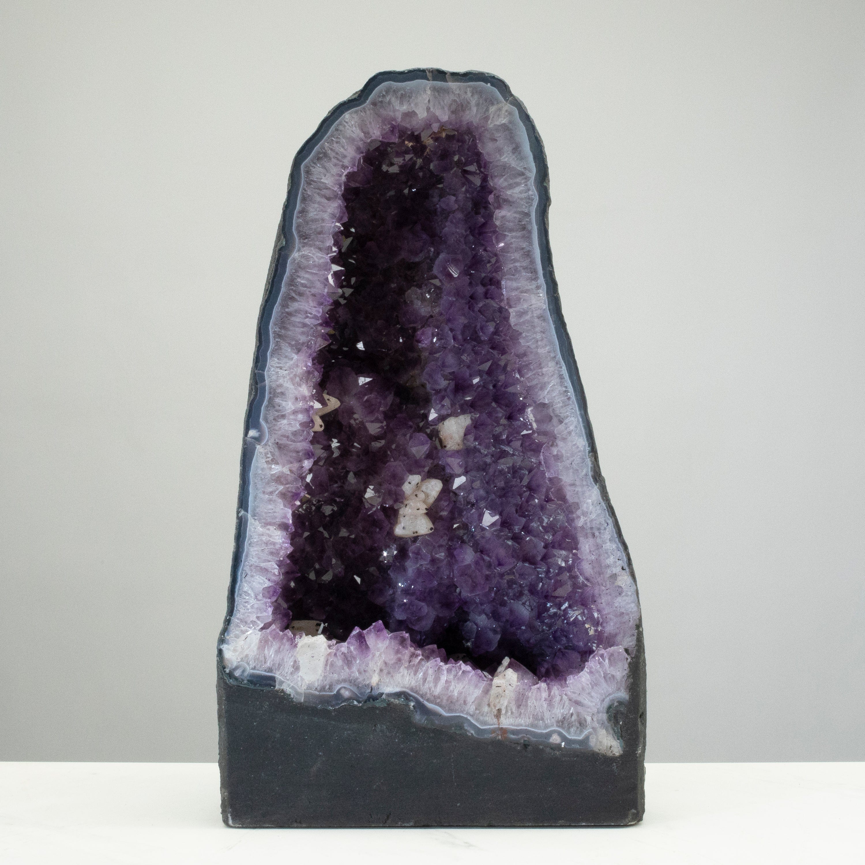 Kalifano Amethyst Amethyst Geode Cathedral from Brazil - 19" / 50.2lbs BAG5600.003