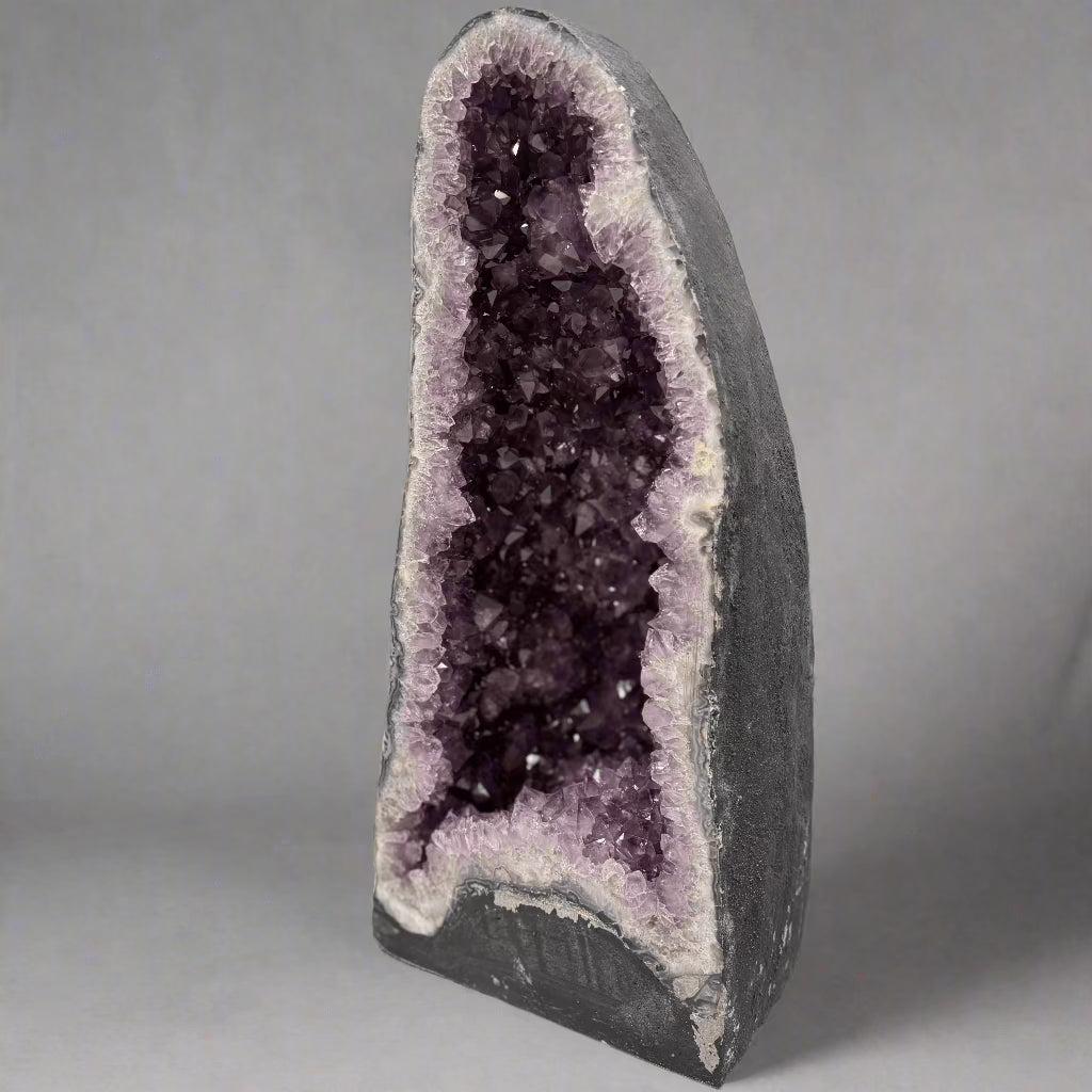 Kalifano Amethyst Amethyst Geode Cathedral from Brazil - 19" / 51 lbs BAG6000.014