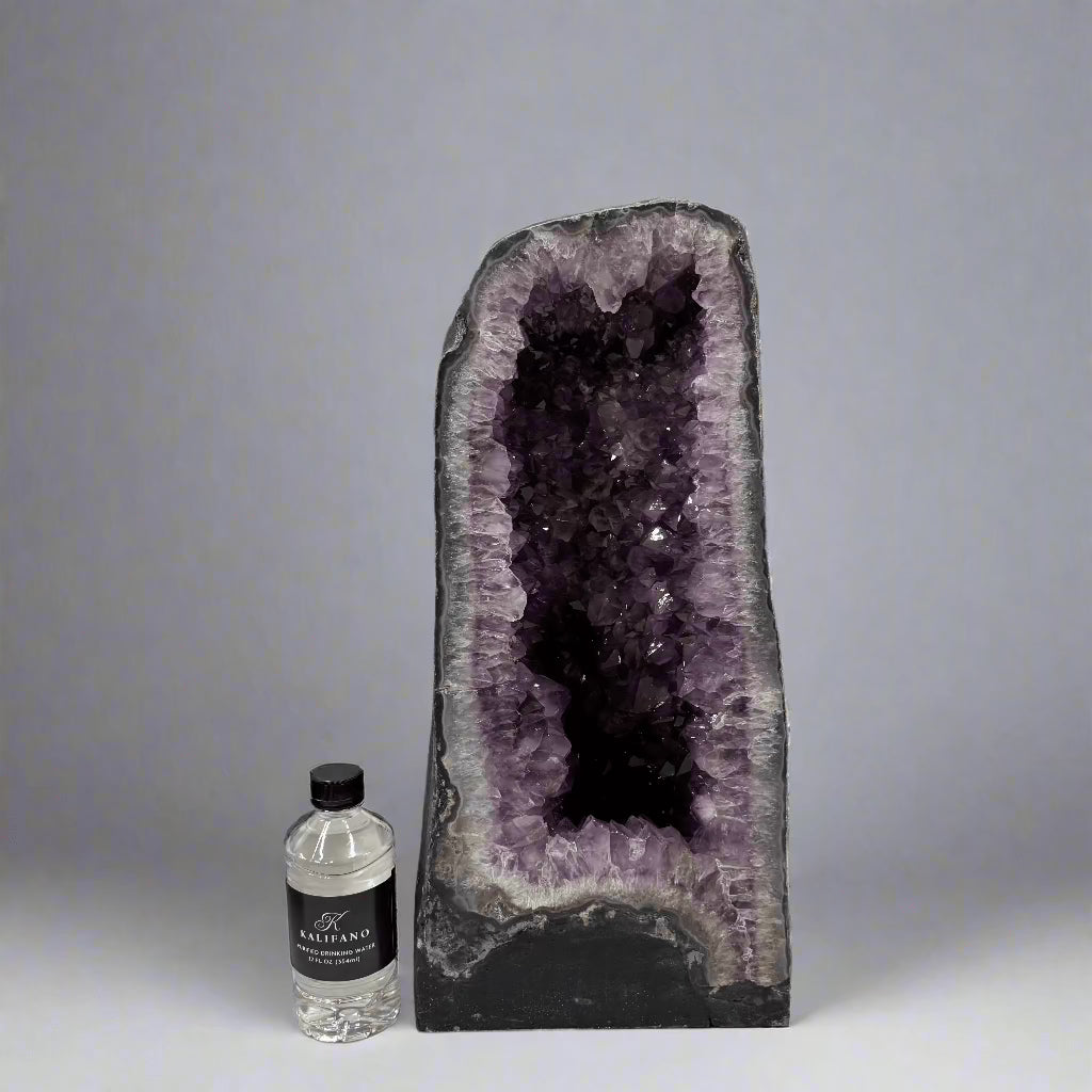 Kalifano Amethyst Amethyst Geode Cathedral from Brazil - 19" / 57 lbs BAG6000.015