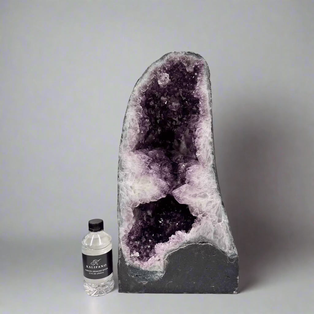 Kalifano Amethyst Amethyst Geode Cathedral from Brazil - 19" / 63 lbs BAG7200.004