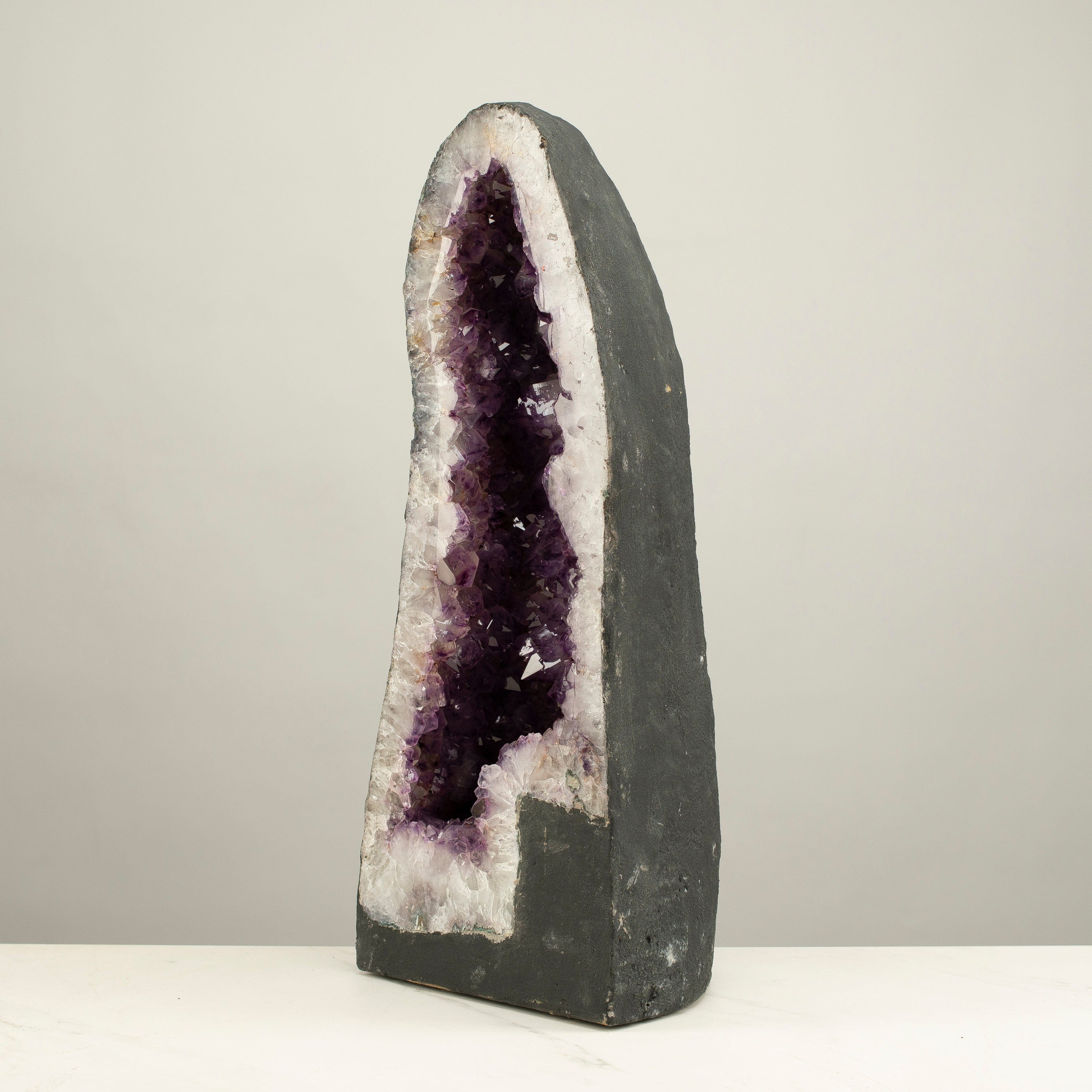 Kalifano Amethyst Amethyst Geode Cathedral from Brazil - 20" / 41 lbs BAG4400.011