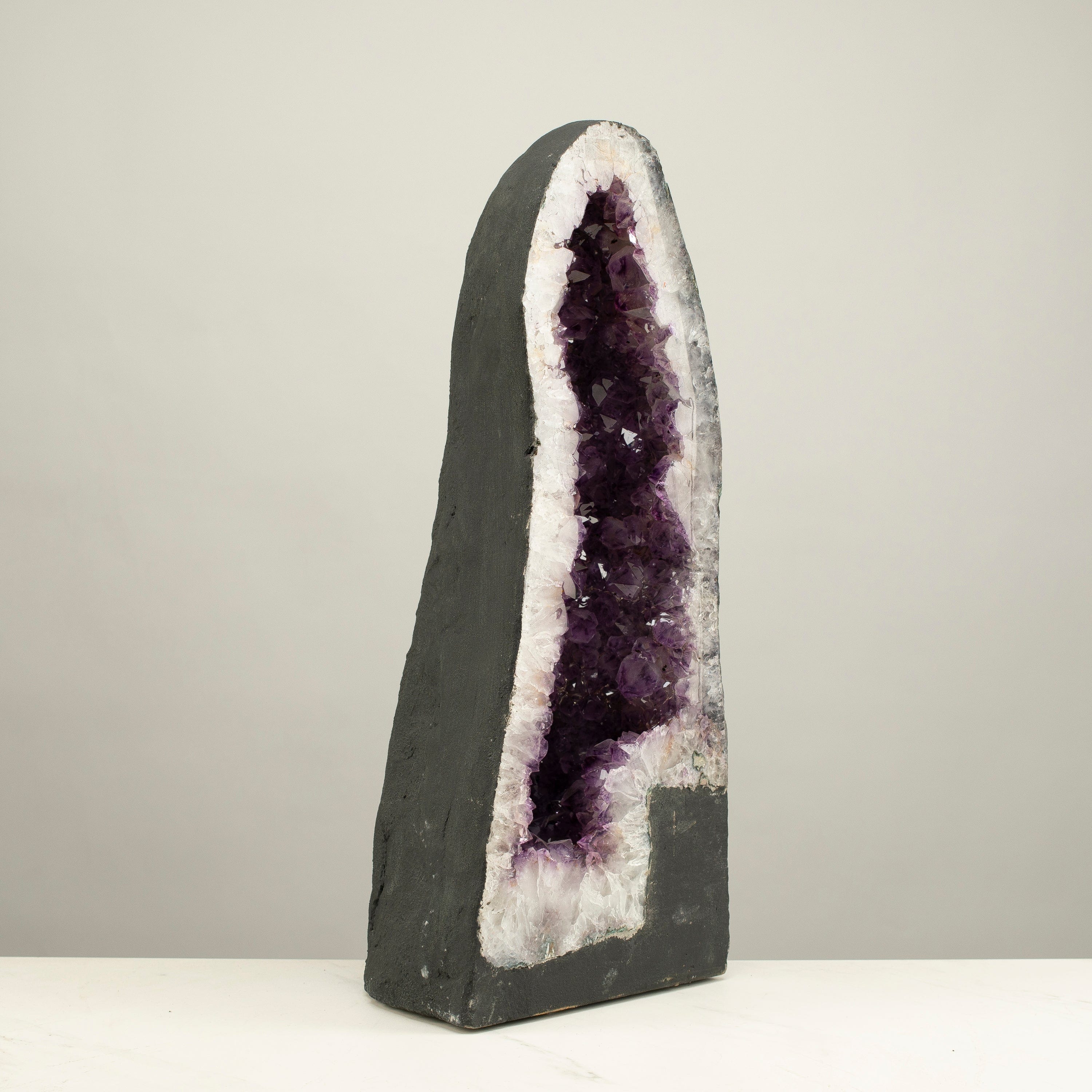 Kalifano Amethyst Amethyst Geode Cathedral from Brazil - 20" / 41 lbs BAG4400.011
