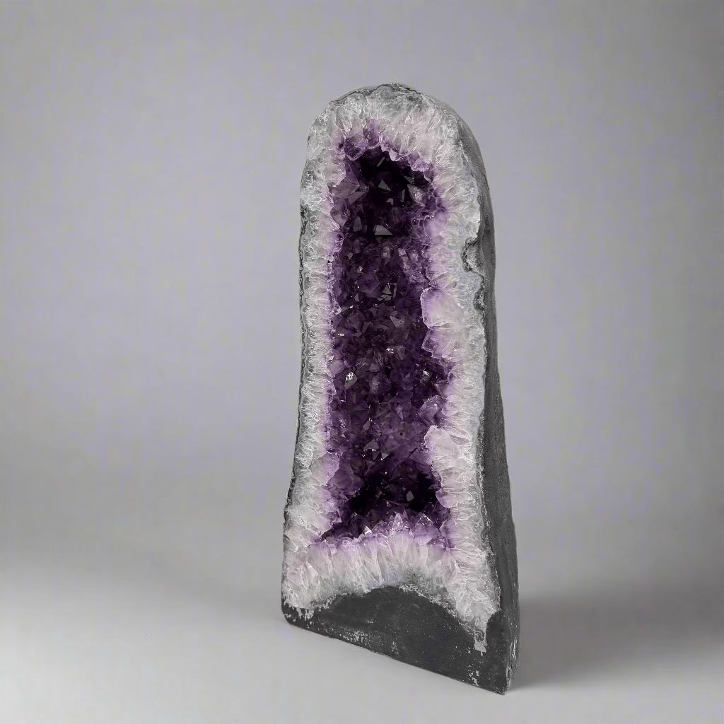 Kalifano Amethyst Amethyst Geode Cathedral from Brazil - 20" / 52 lbs BAG6400.008
