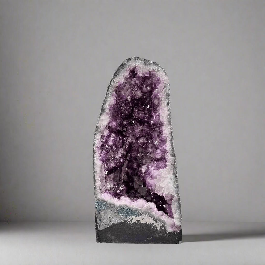 Kalifano Amethyst Amethyst Geode Cathedral from Brazil - 20" / 60 lbs BAG6000.013