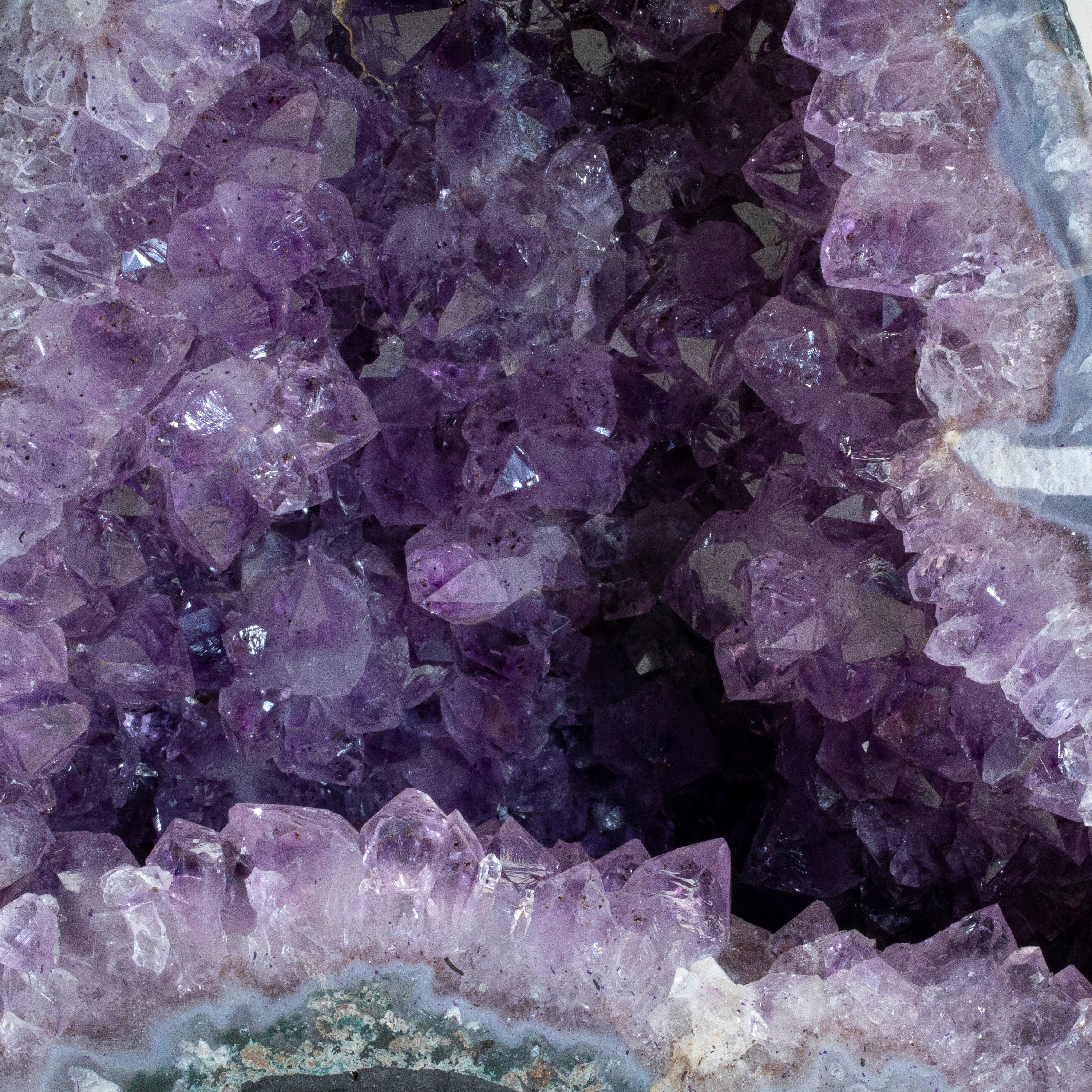 Kalifano Amethyst Amethyst Geode Cathedral from Brazil - 8" / 14.1lbs BAG1800.007