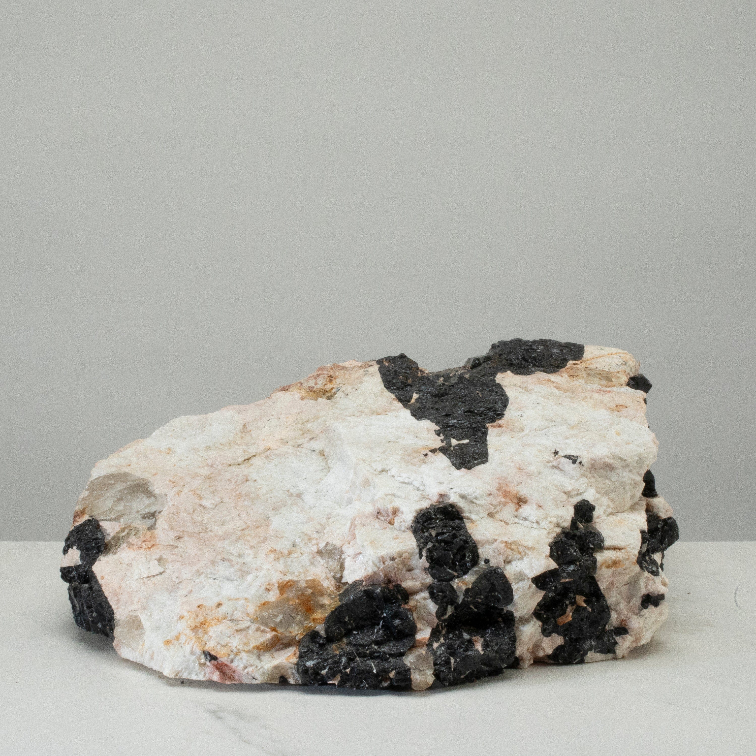 Kalifano Black Tourmaline Raw Black Tourmaline and Mica Log 11" / 26.9lbs BT1800.008
