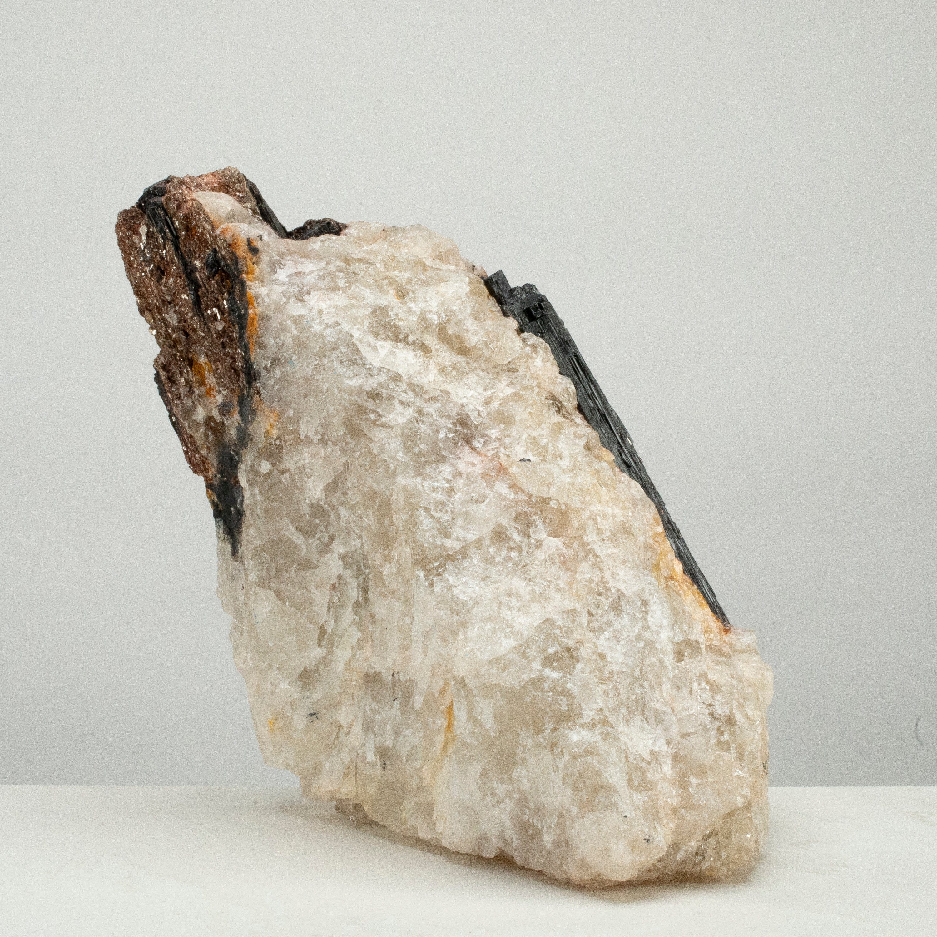 Kalifano Black Tourmaline Raw Black Tourmaline and Mica Log 14" / 41.7lbs BT2800.007