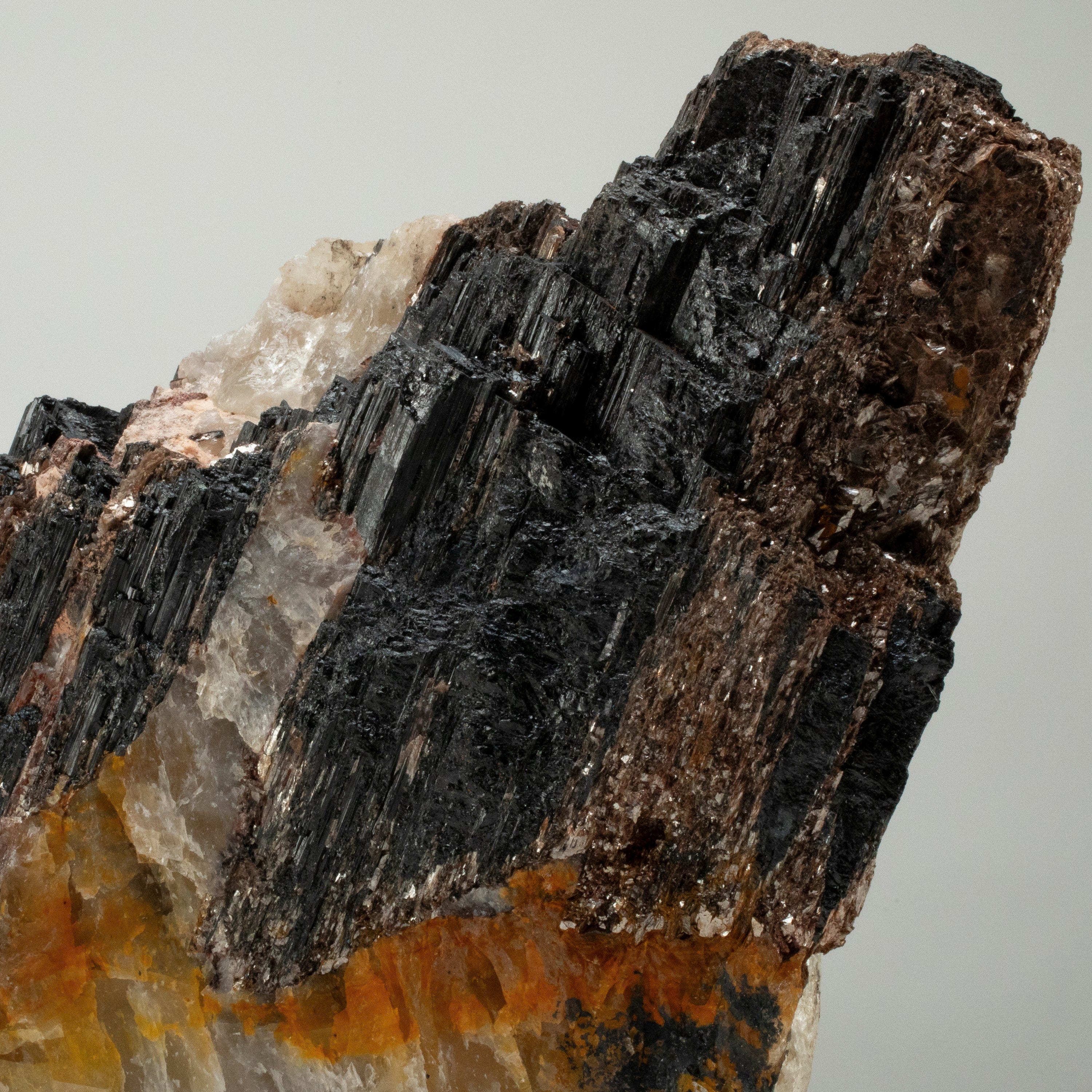 Kalifano Black Tourmaline Raw Black Tourmaline and Mica Log 14" / 41.7lbs BT2800.007