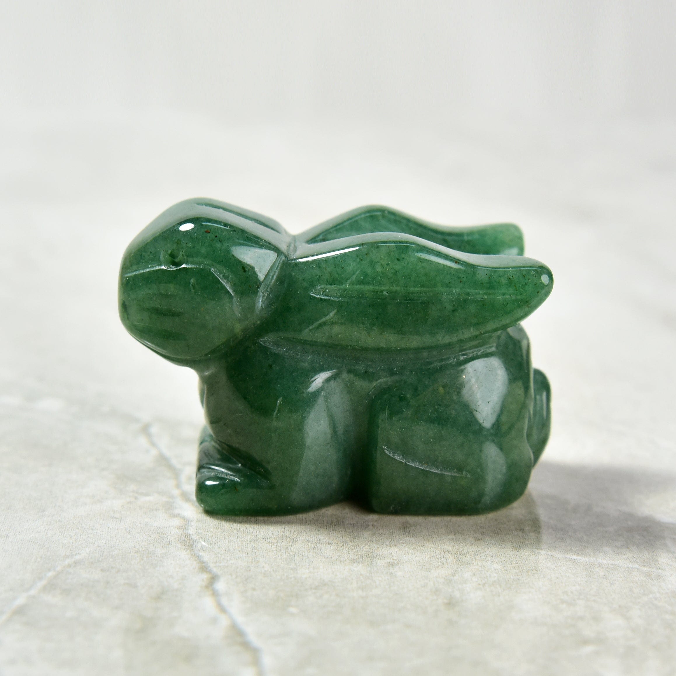 KALIFANO Gemstone Carvings 2" Aventurine Rabbit Natural Gemstone Carving CV14-R-AV