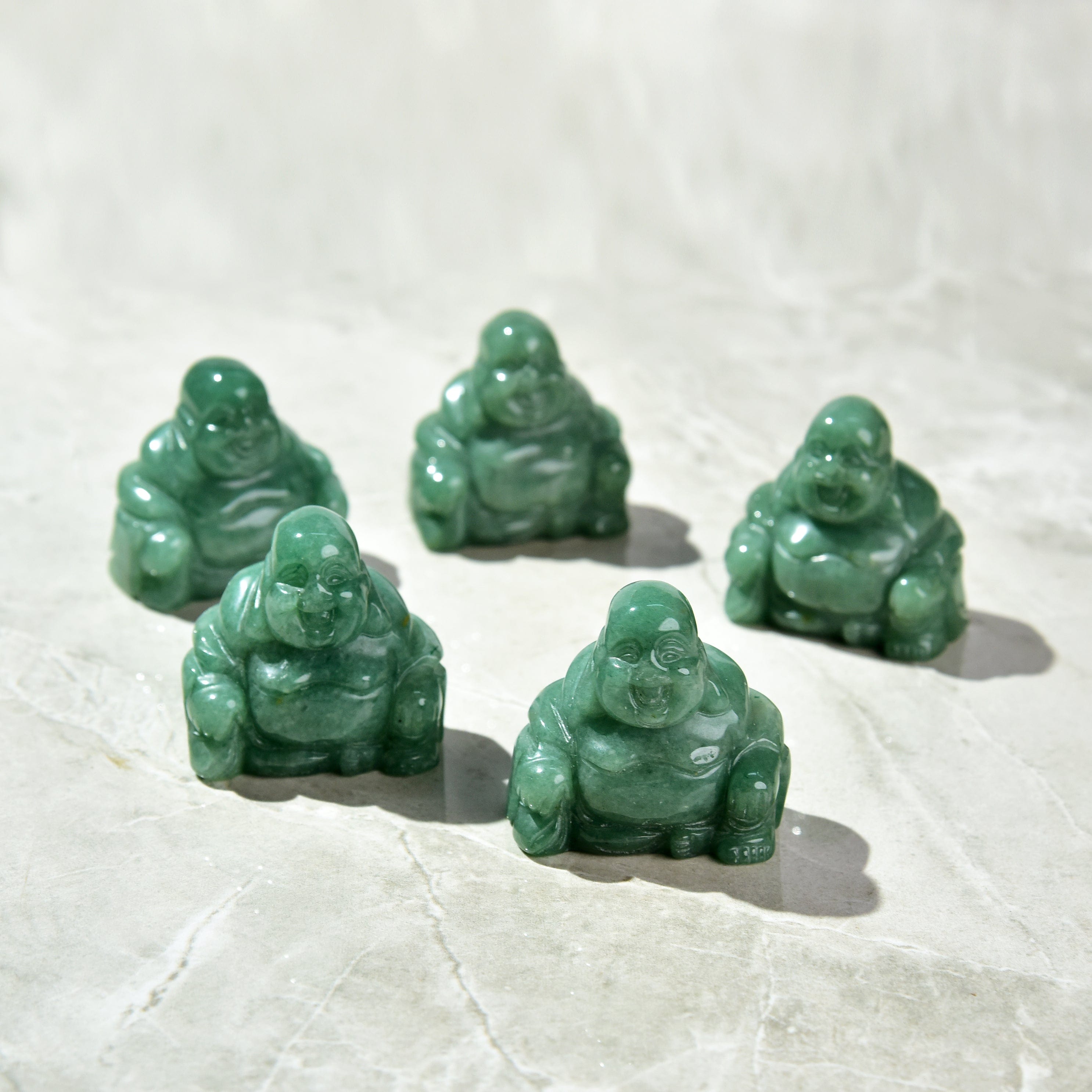 Kalifano Gemstone Carvings Aventurine Budha 2" Gemstone Carving CV30-B-AV