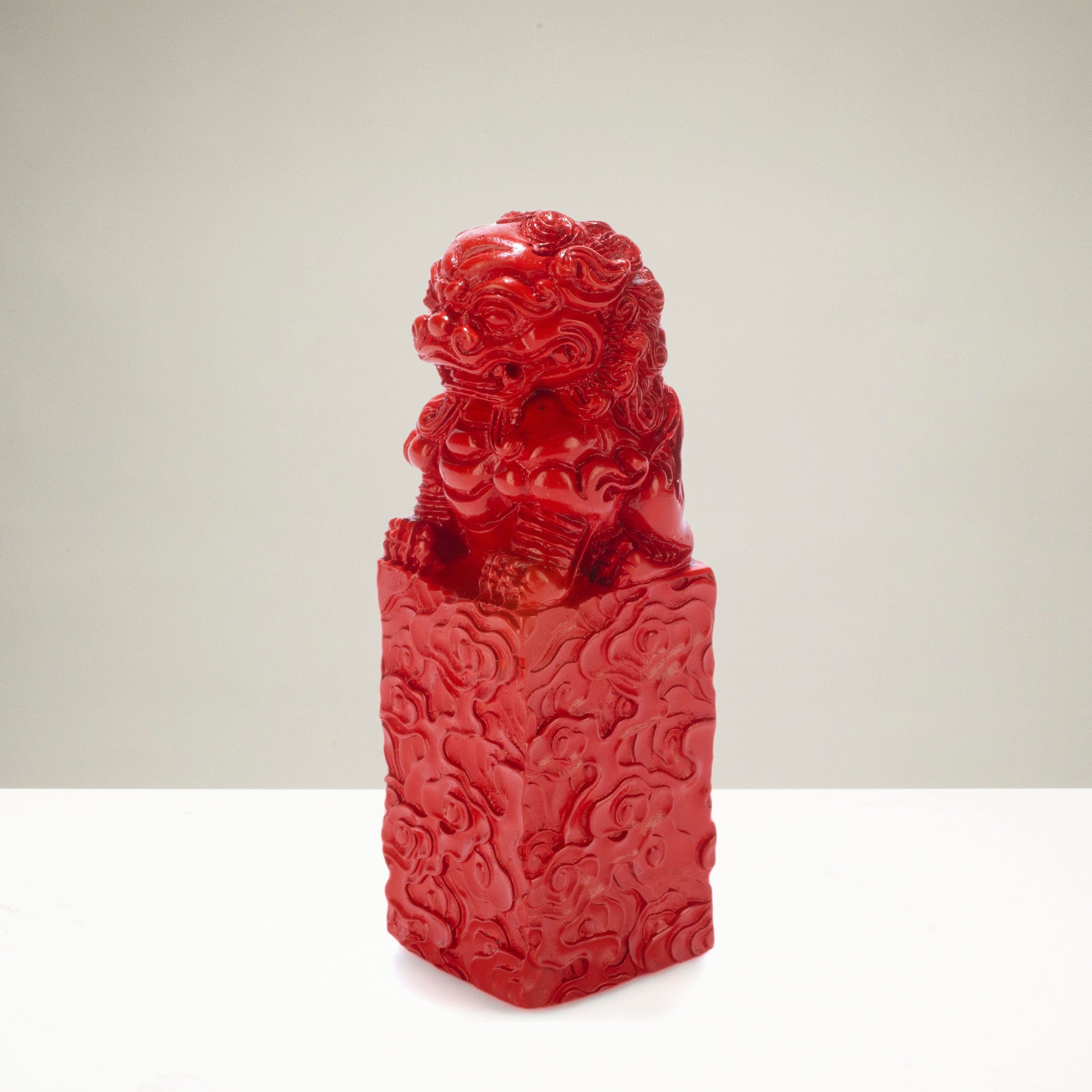 Kalifano Gemstone Carvings KALIFANO Original Cinnabar Carving - CBAR22 CBAR22