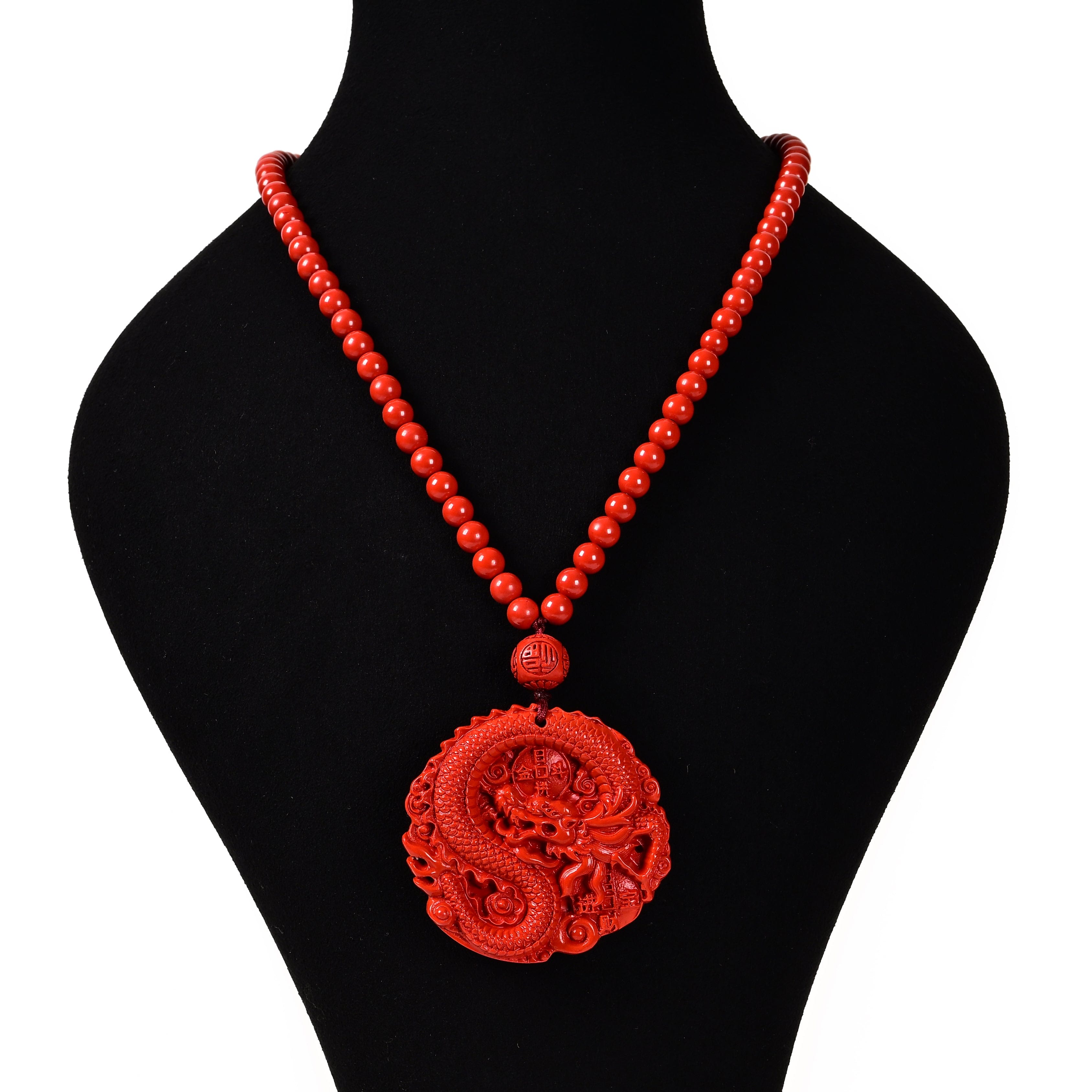Kalifano Gemstone Carvings KALIFANO Original Cinnabar Carving CBAR23