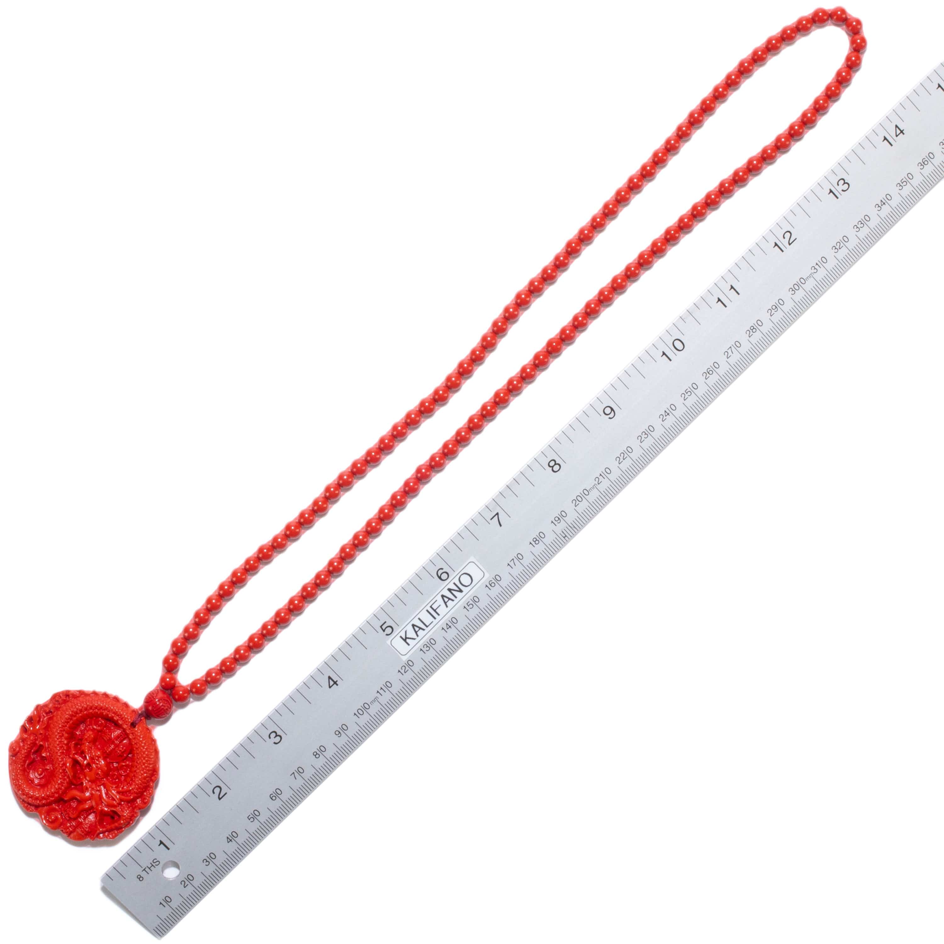 Kalifano Gemstone Carvings KALIFANO Original Cinnabar Carving - CBAR23 CBAR23