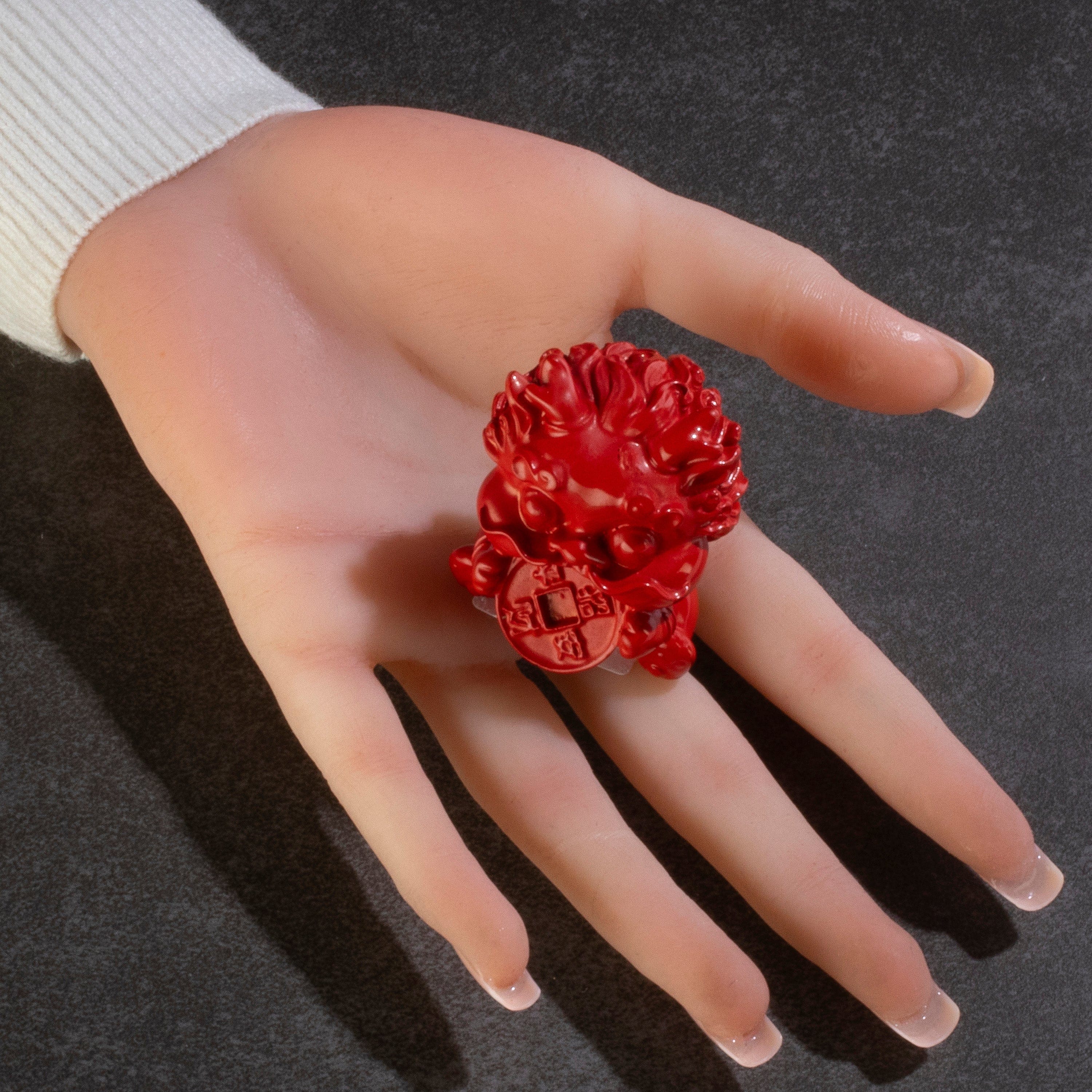 Kalifano Gemstone Carvings KALIFANO Original Cinnabar Carving - CBAR25 CBAR25