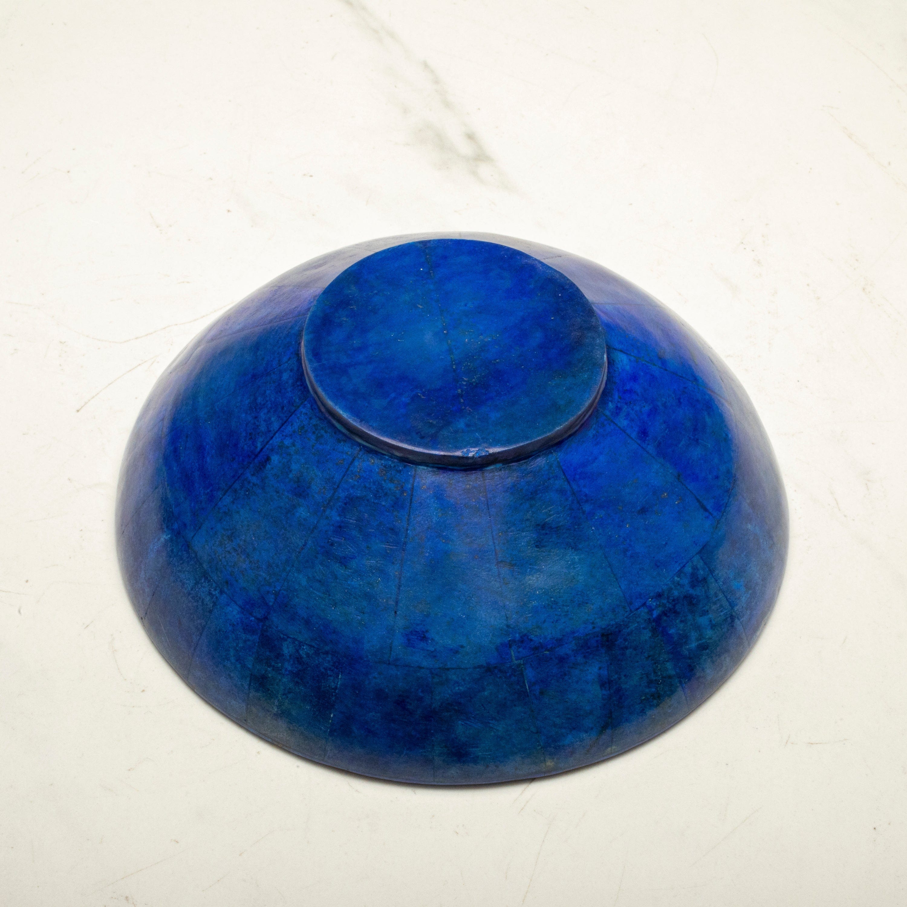 KALIFANO Gemstone Carvings Natural Lapis Bowl 6" (AAA Grade) LPBOWL15