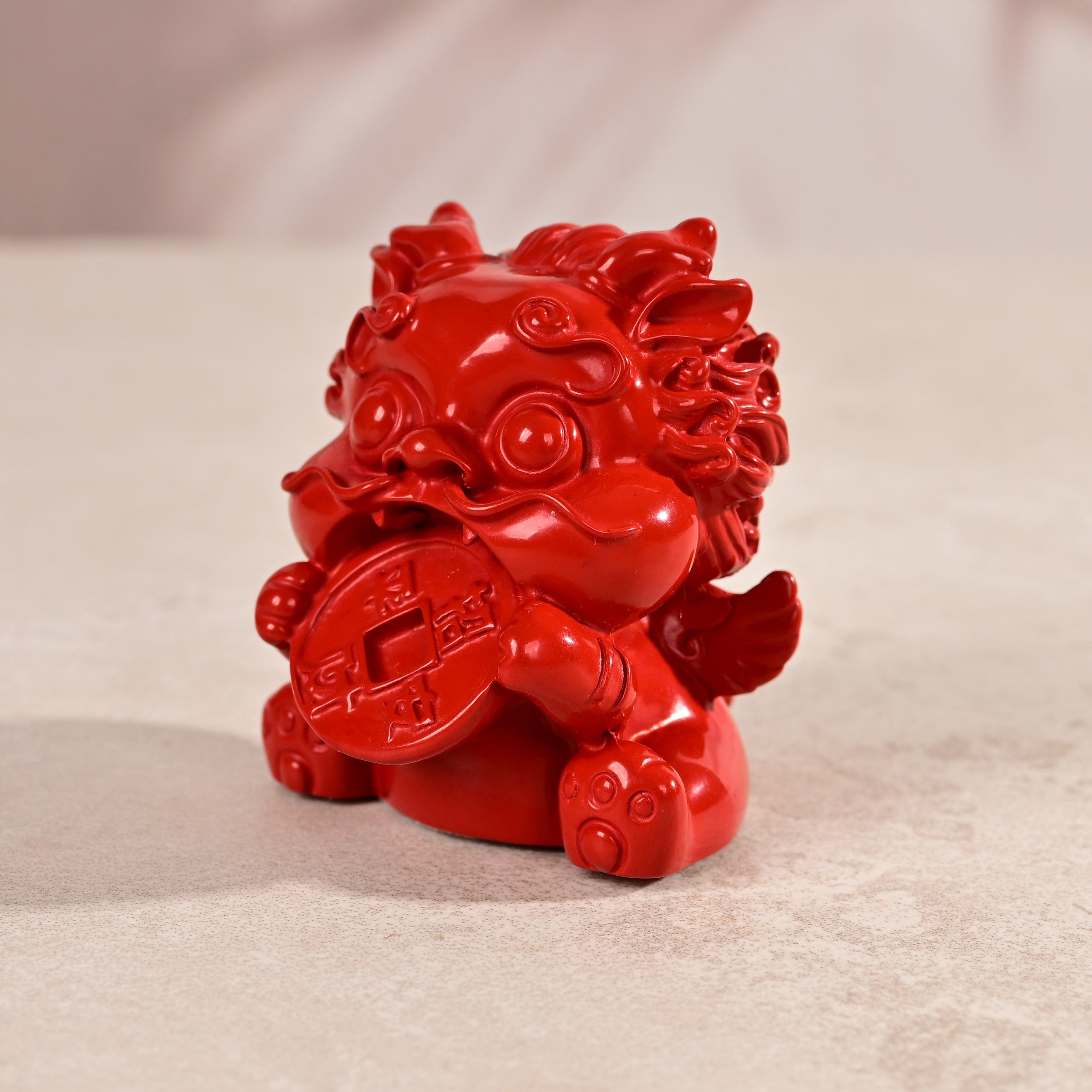 Kalifano Gemstone Carvings Niffler Cinnabar Carving CBAR25