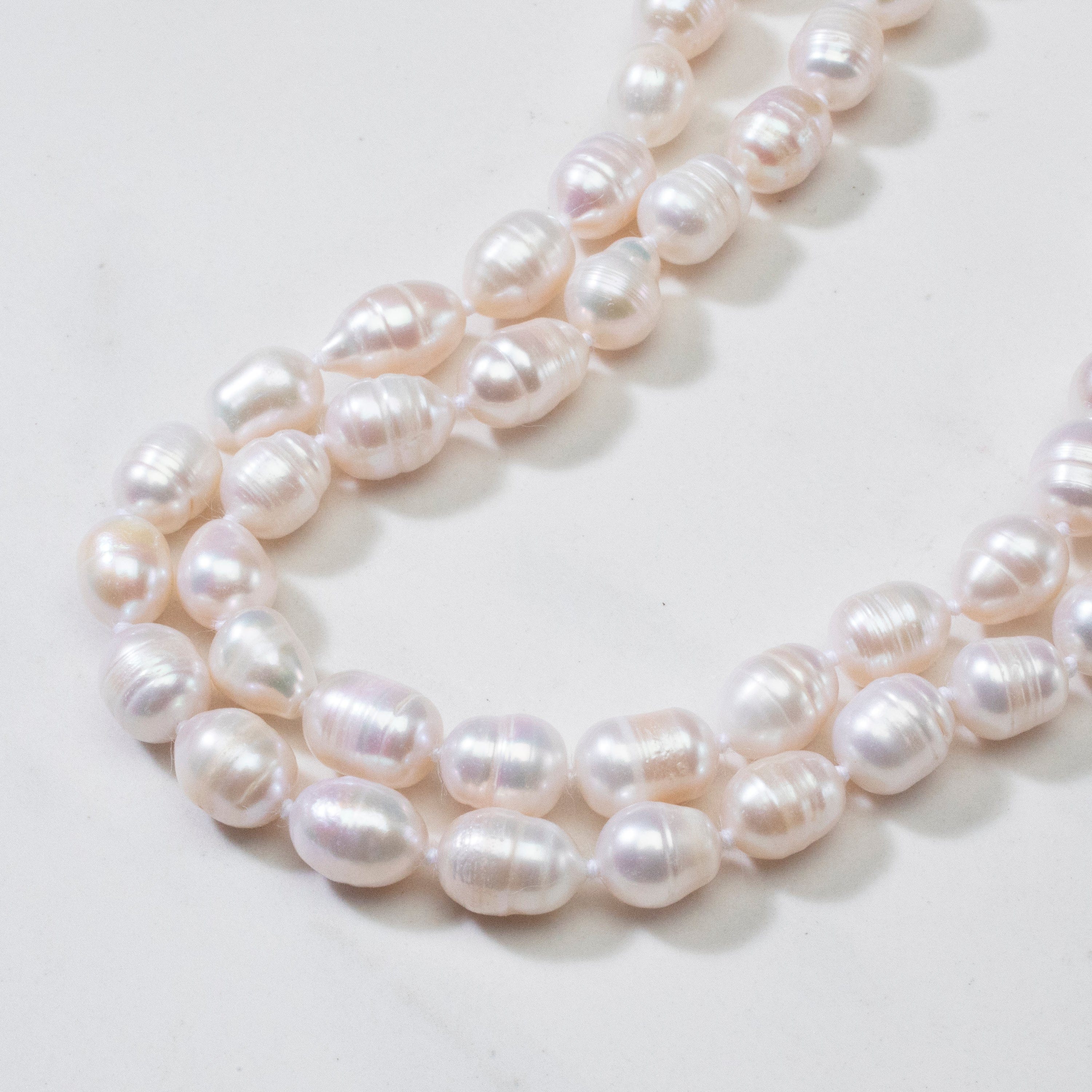 Kalifano Jewelry 54" Genuine Cultured Freshwater 10mm-12mm Necklace PLAT-NGP