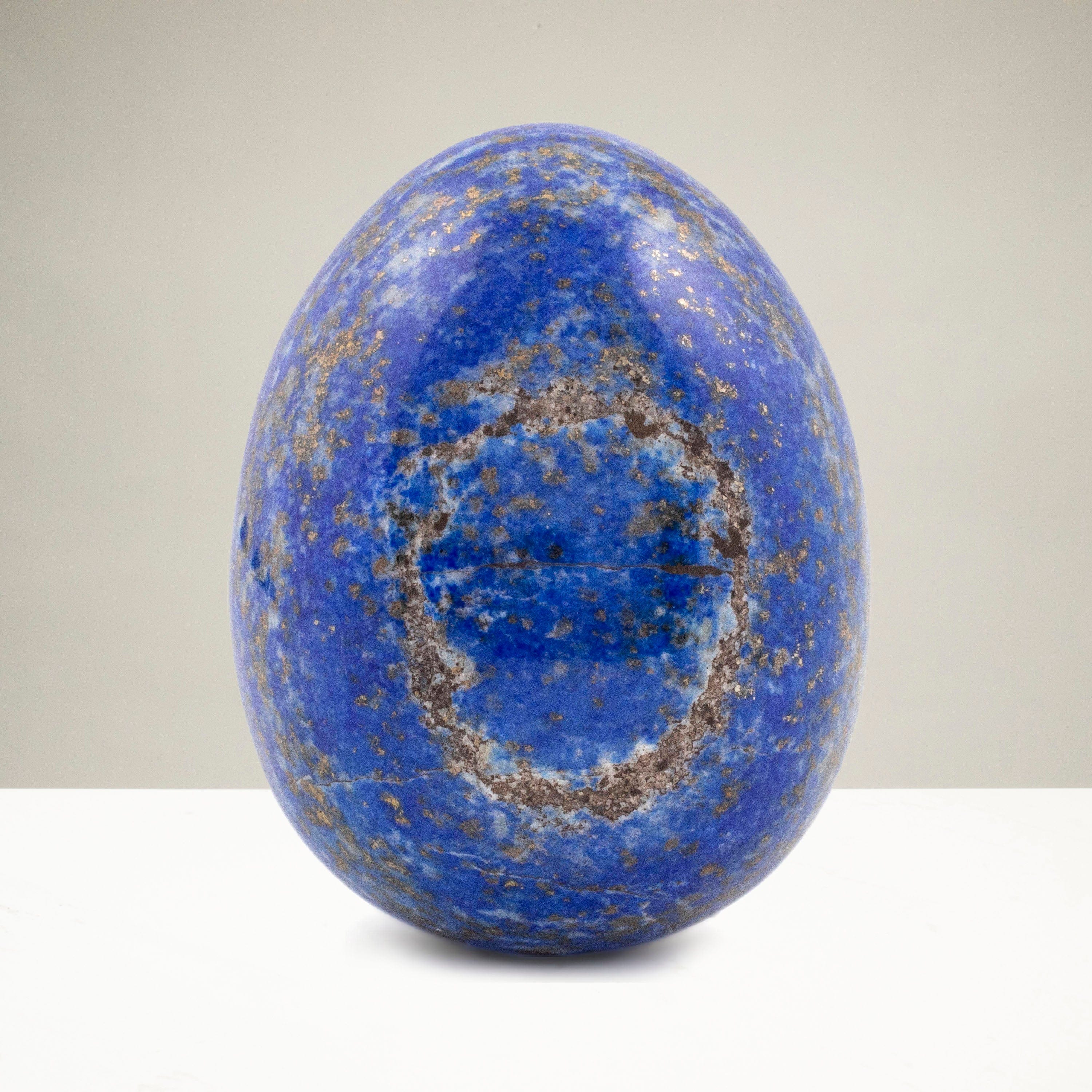 Kalifano Lapis Lapis Lazuli Egg Carving 3 in. / 325 grams LPE360