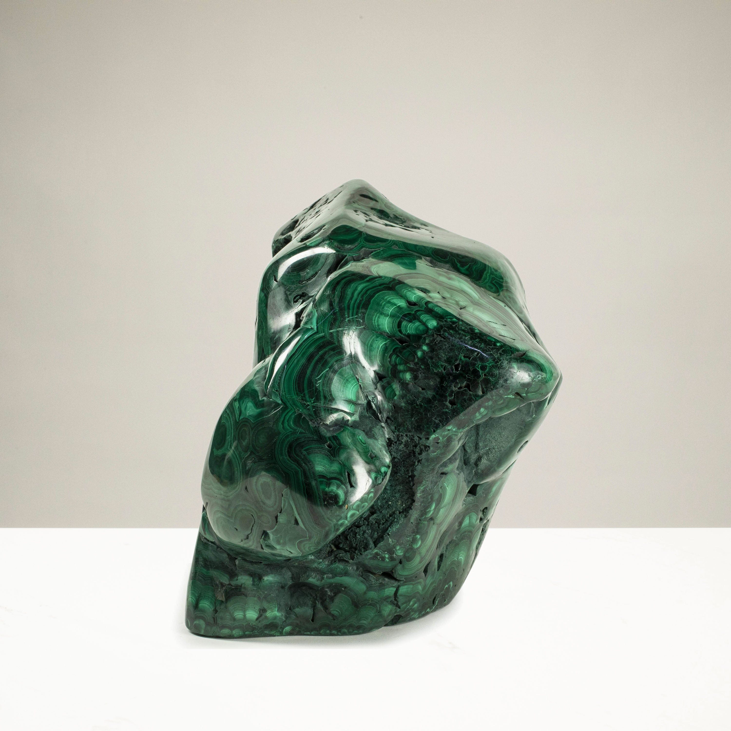 Kalifano Malachite Rare Natural Green Malachite Polished Freeform Specimen from Congo - 15.6 kg / 34.4 lbs MA9800.001
