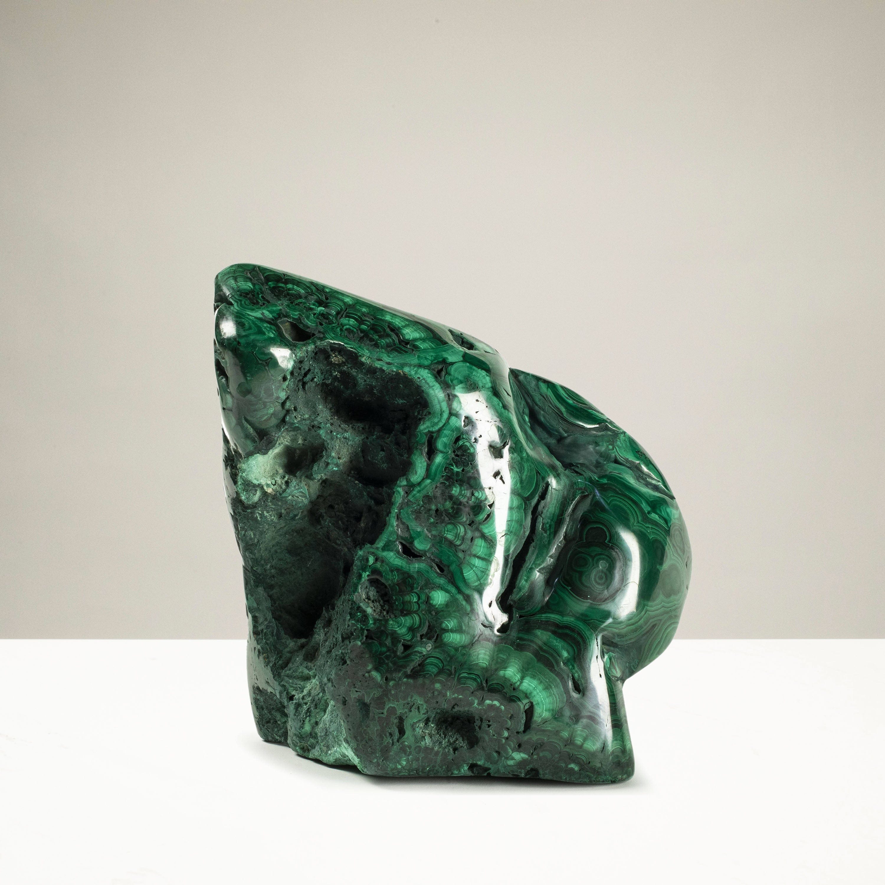 Kalifano Malachite Rare Natural Green Malachite Polished Freeform Specimen from Congo - 15.6 kg / 34.4 lbs MA9800.001