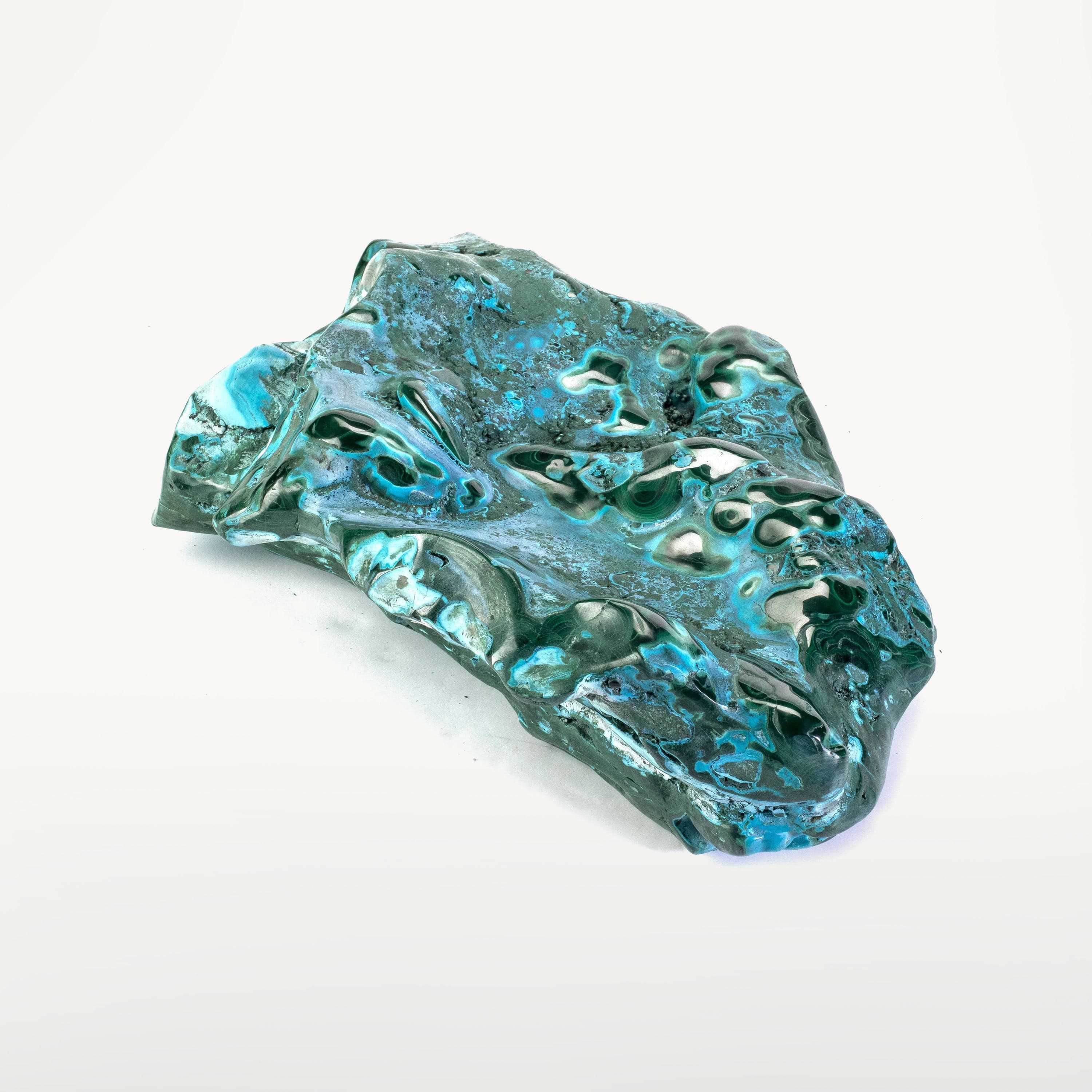 Kalifano Malachite Rare Natural Green Malachite with Blue Chrysocolla Freeform Specimen from Congo - 12.6 kg / 27.8 lbs MAC11900.001