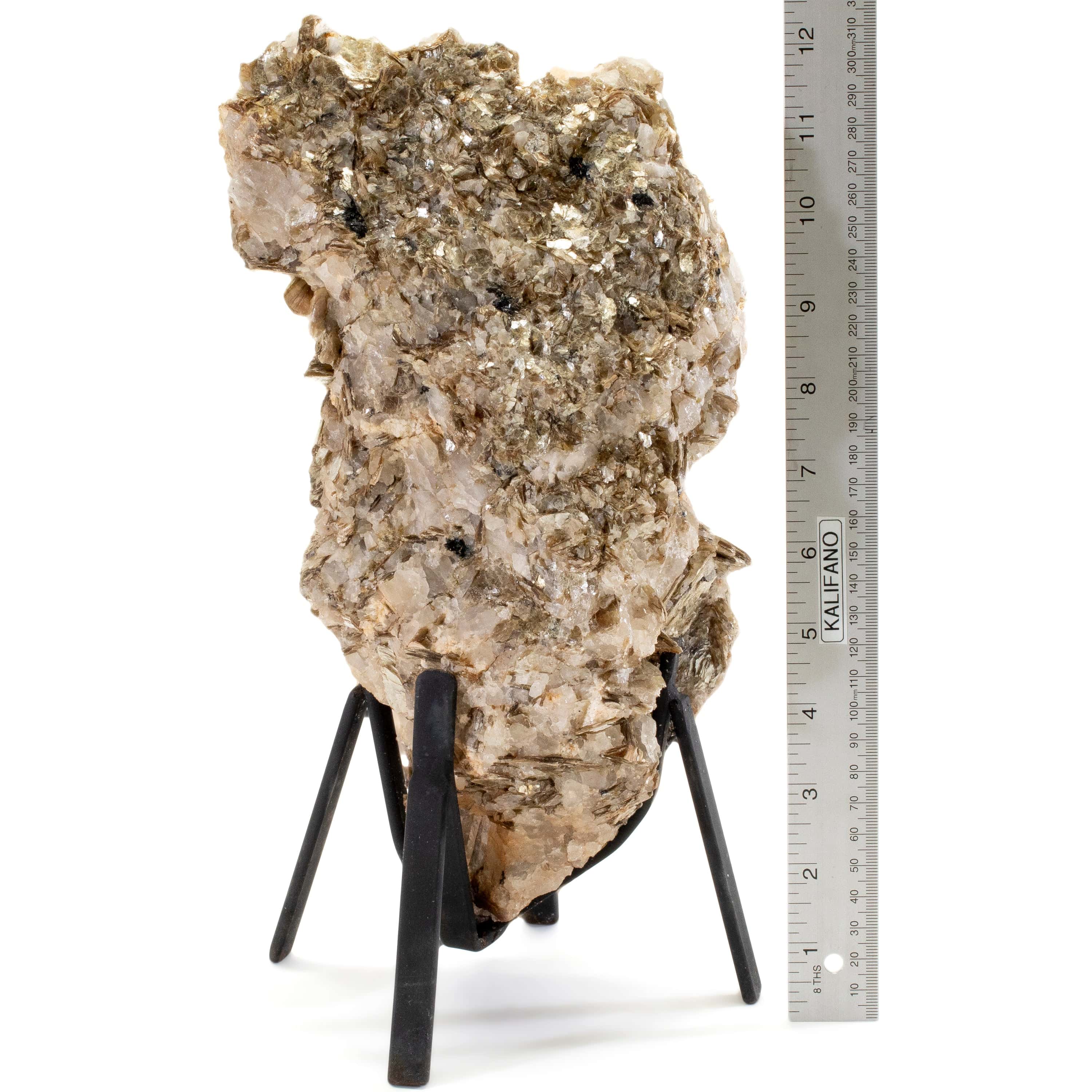 Kalifano Mica Natural Mica on Custom Stand from Brazil - 12.5" / 14 lbs MC3100.001