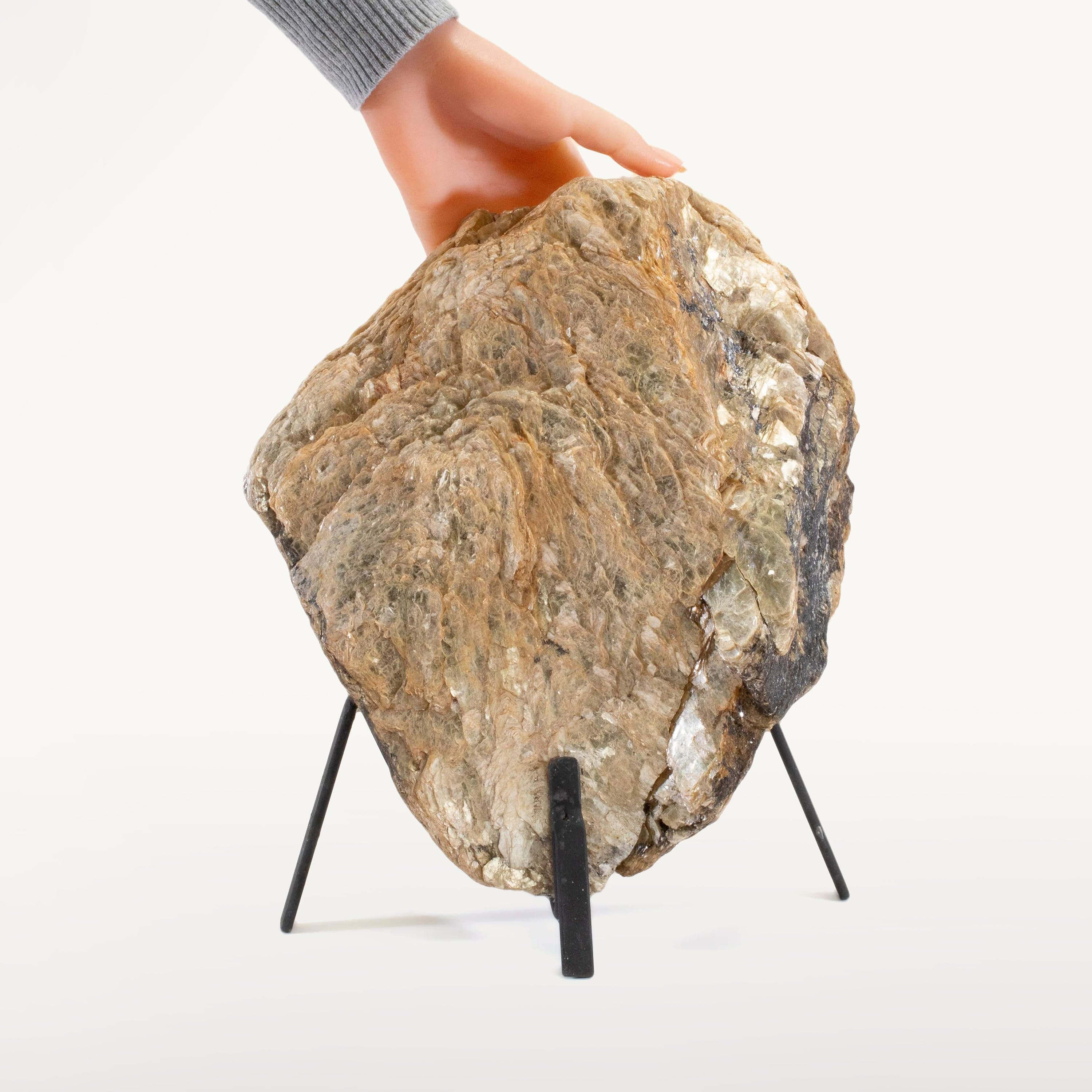 Kalifano Mica Natural Mica on Custom Stand from Brazil - 12.5" / 19 lbs MC4400.001