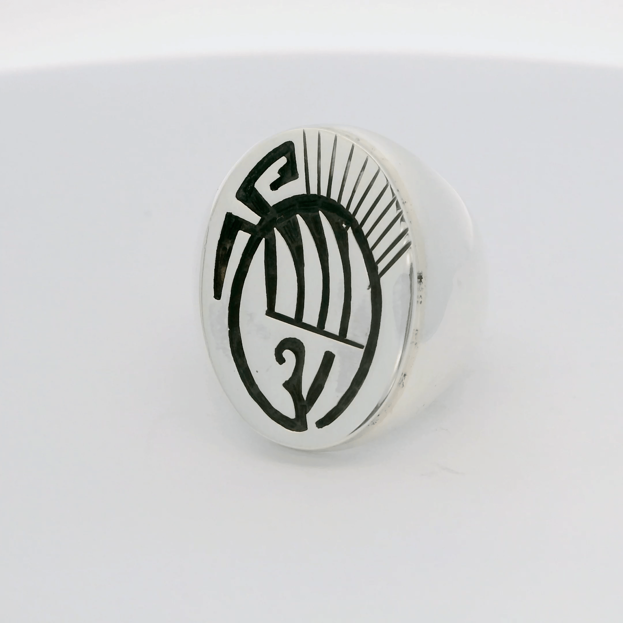 Kalifano Native American Jewelry Bear Paw Hopi USA Native American Made 925 Sterling Silver Ring