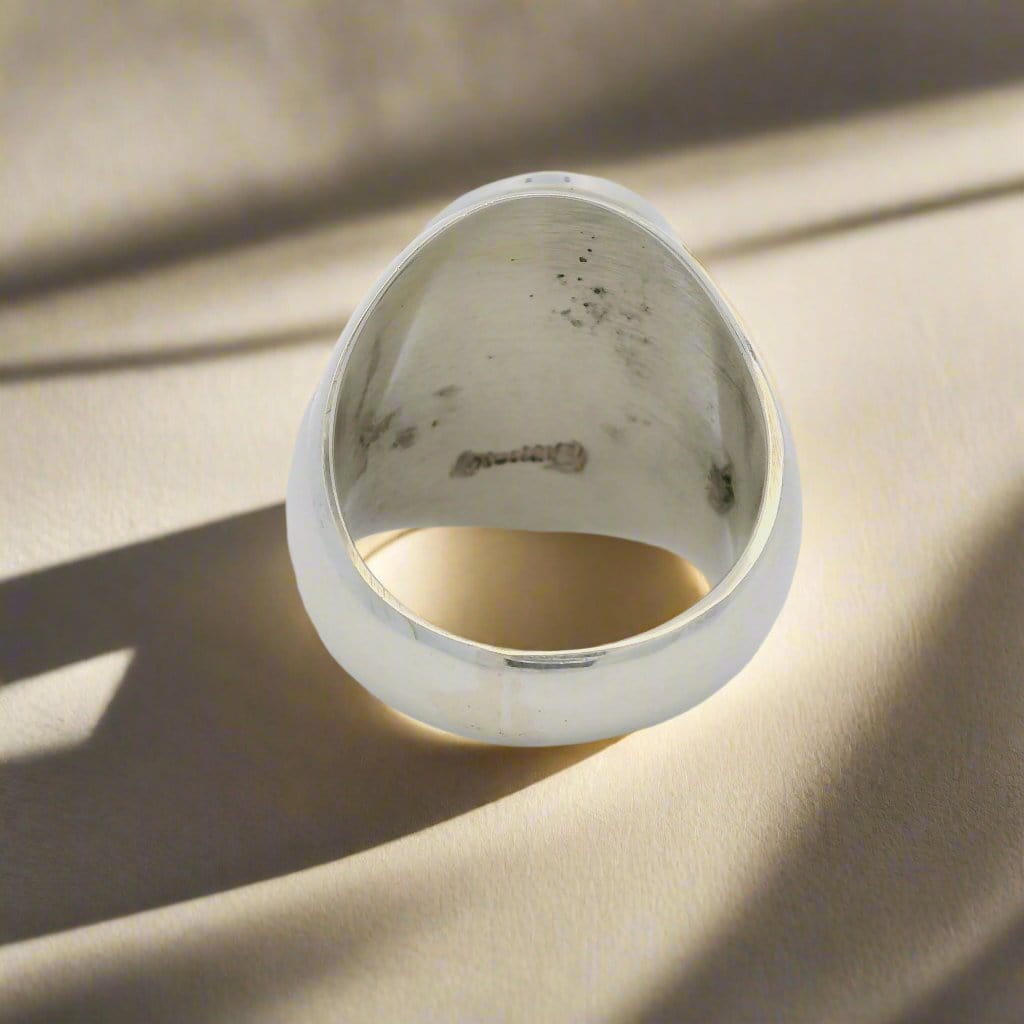 Kalifano Native American Jewelry Bear Paw Hopi USA Native American Made 925 Sterling Silver Ring