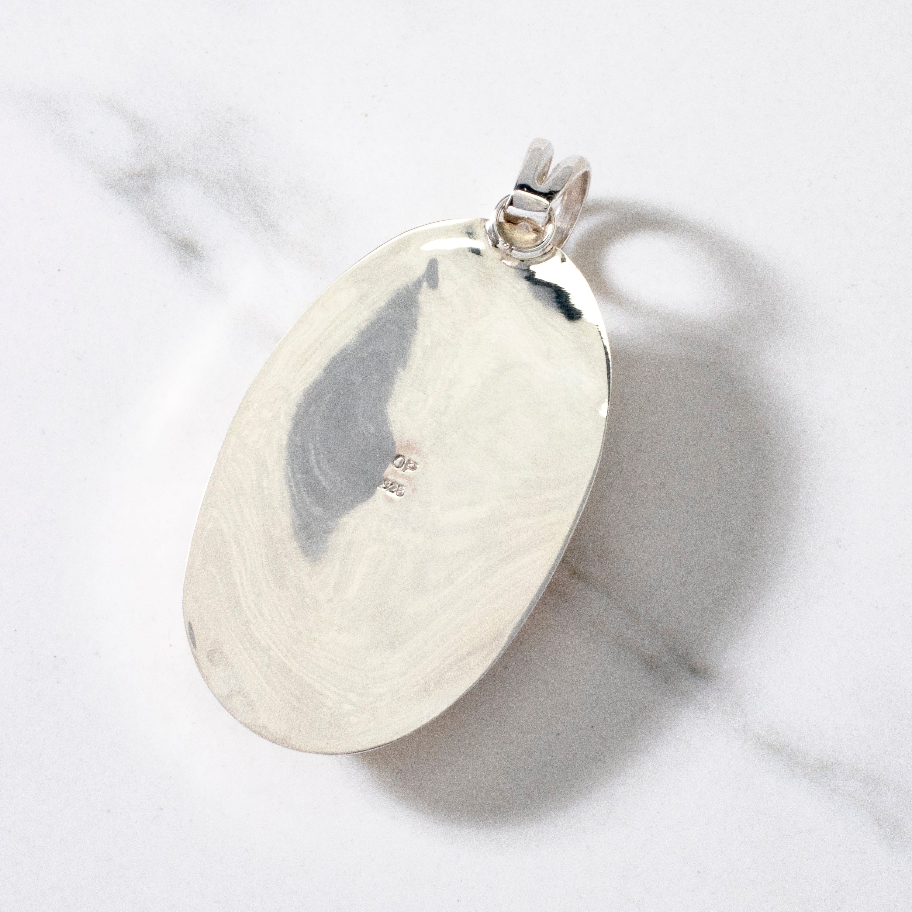 Kalifano Native American Jewelry Bumble Bee Jasper Navajo USA Native American Made 925 Sterling Silver Pendant NAN1100.001