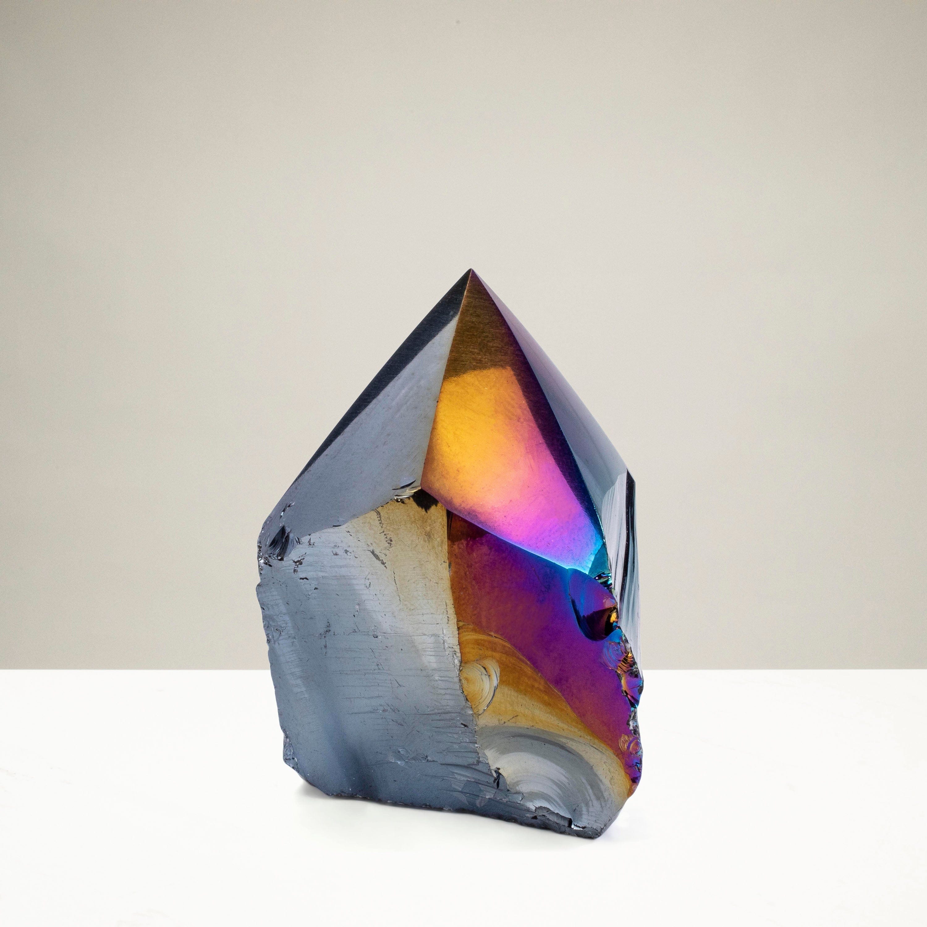 KALIFANO Obsidian Titanium Obsidian Point - 100 g ABP120-OB