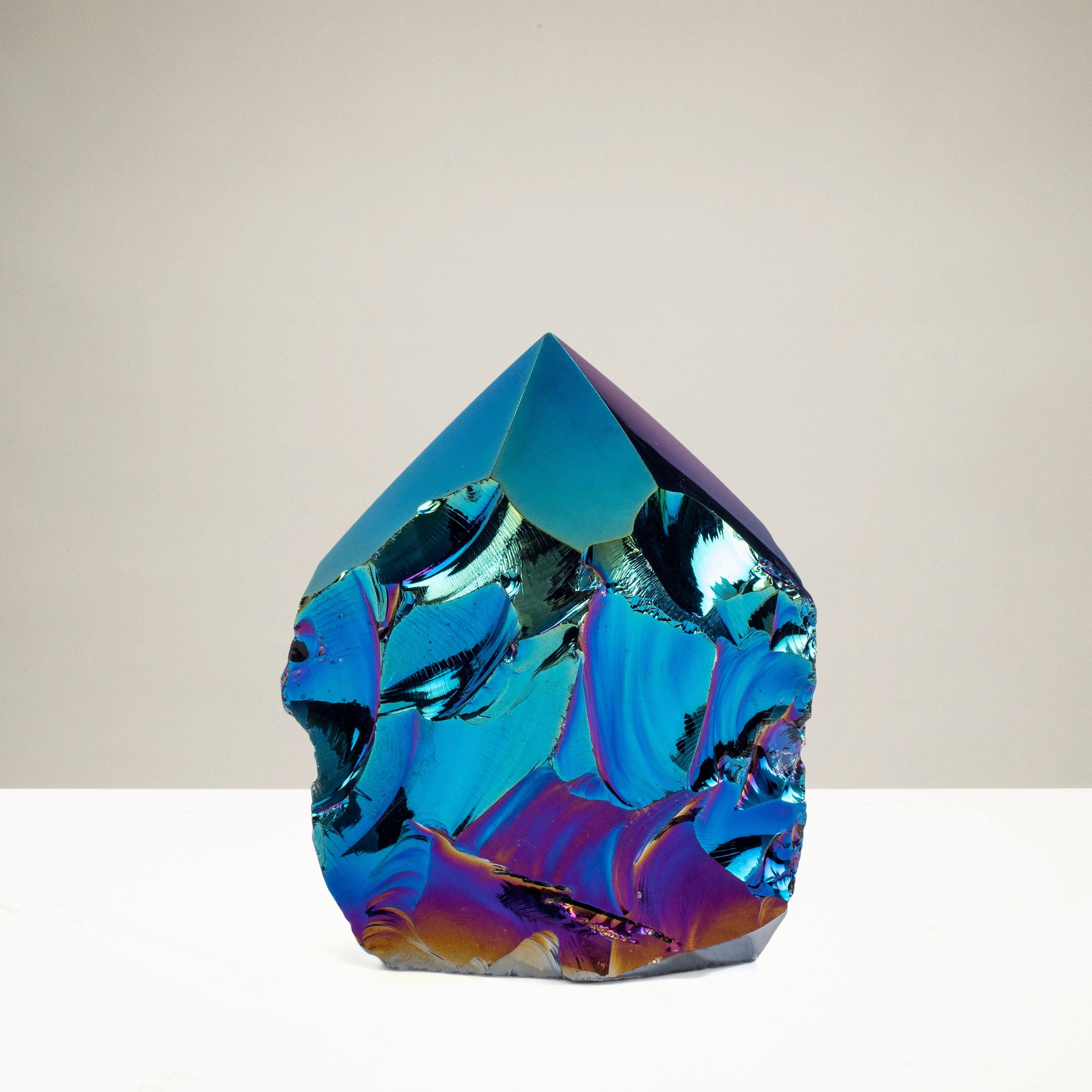 KALIFANO Obsidian Titanium Obsidian Point - 180 g ABP180-OB