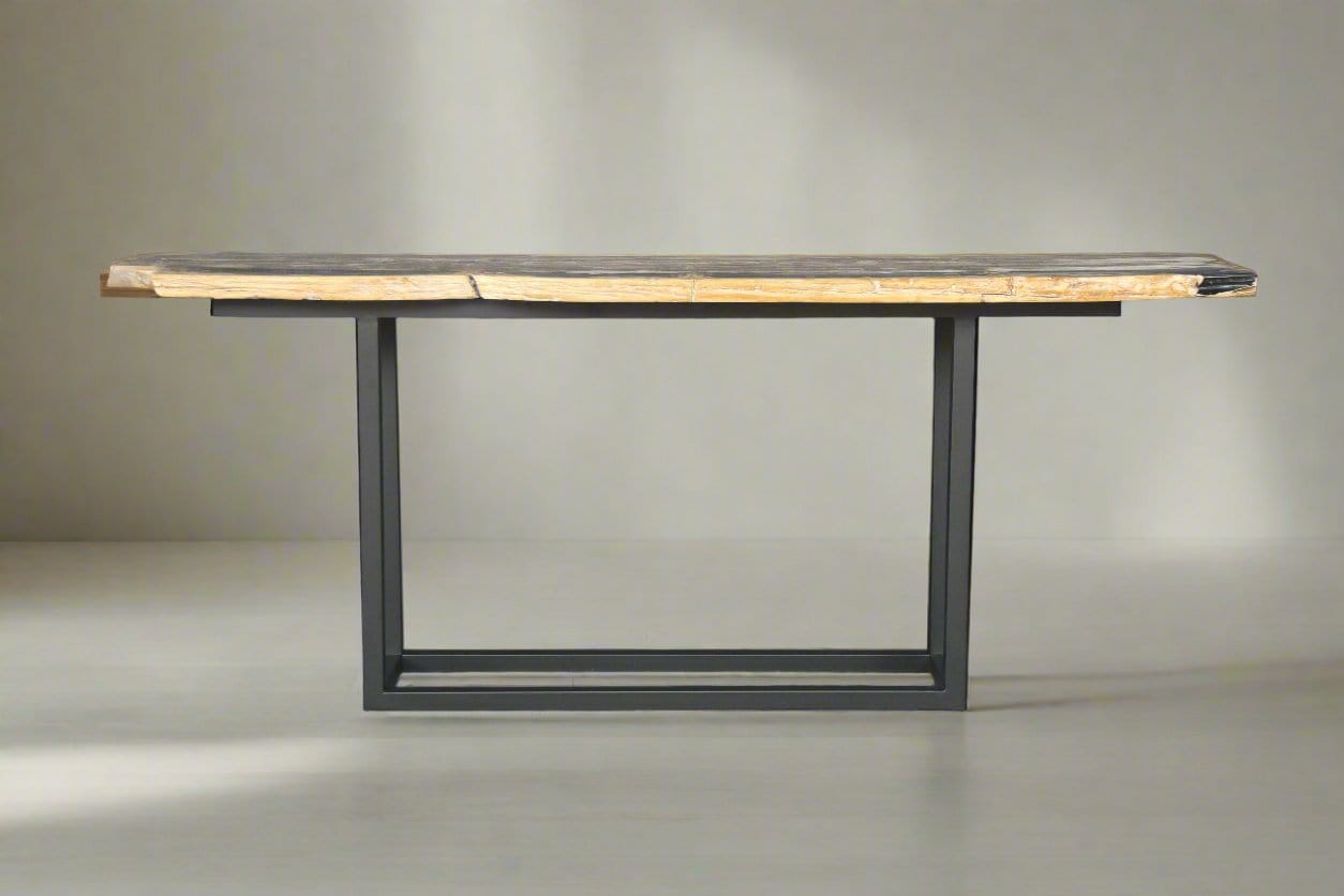 Kalifano Petrified Wood Petrified Wood Console Table 80" / 198 lbs PWR7200.003