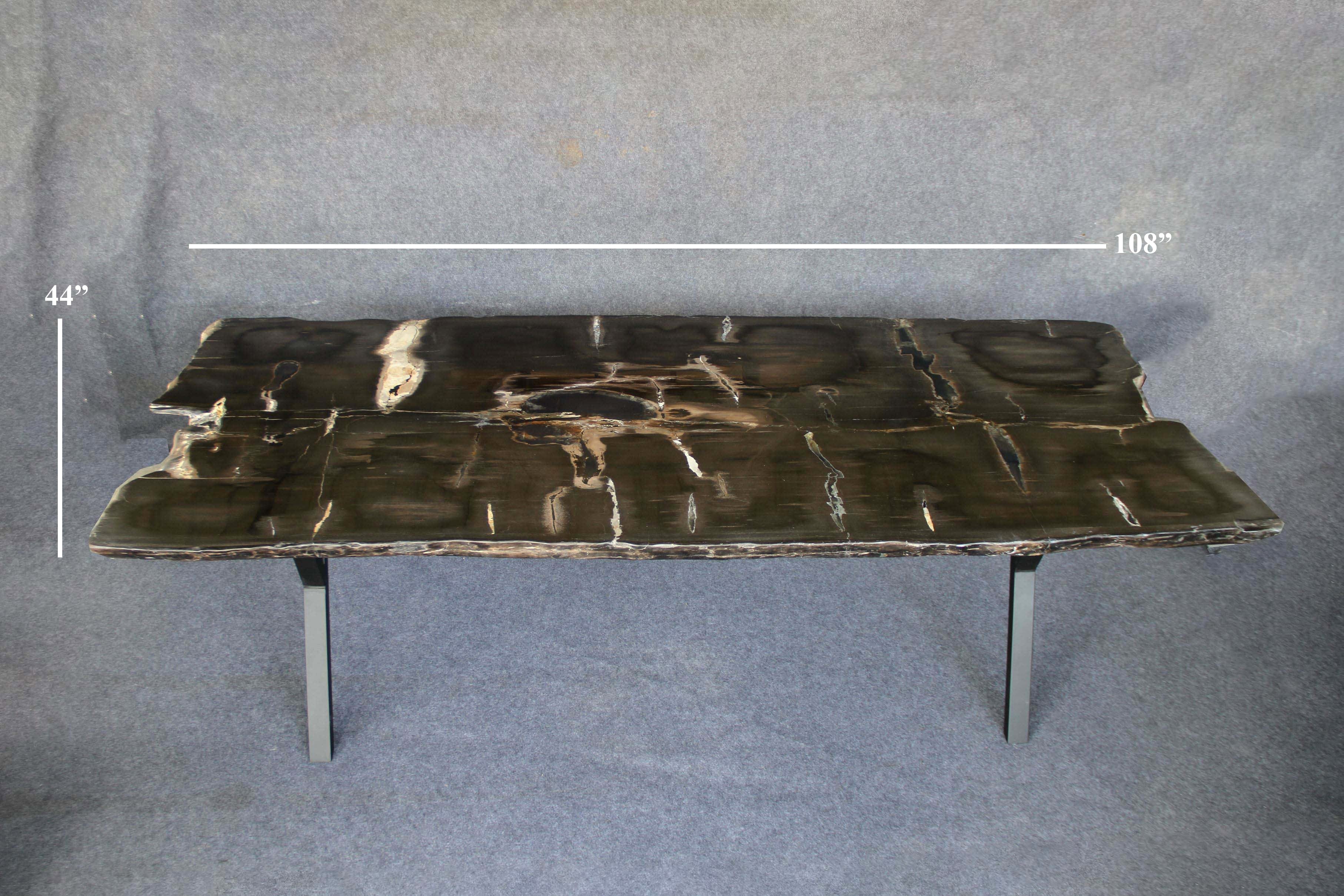 Kalifano Petrified Wood Petrified Wood Dining Table Specimen 108" / 825 lbs PWT130000.004