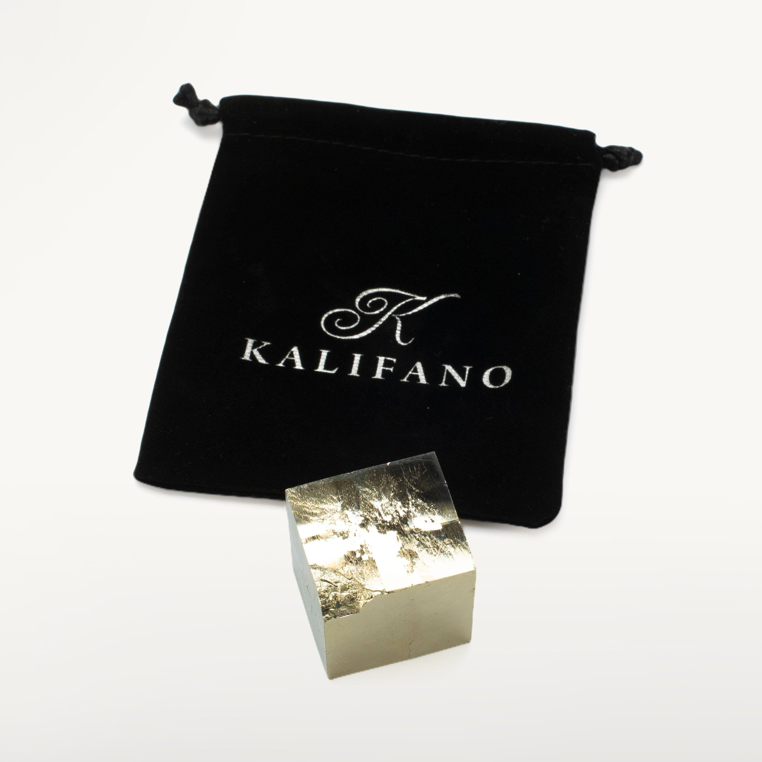 Kalifano Pyrite Natural Pyrite Cube from Spain - 1.3" / 180g SPC260