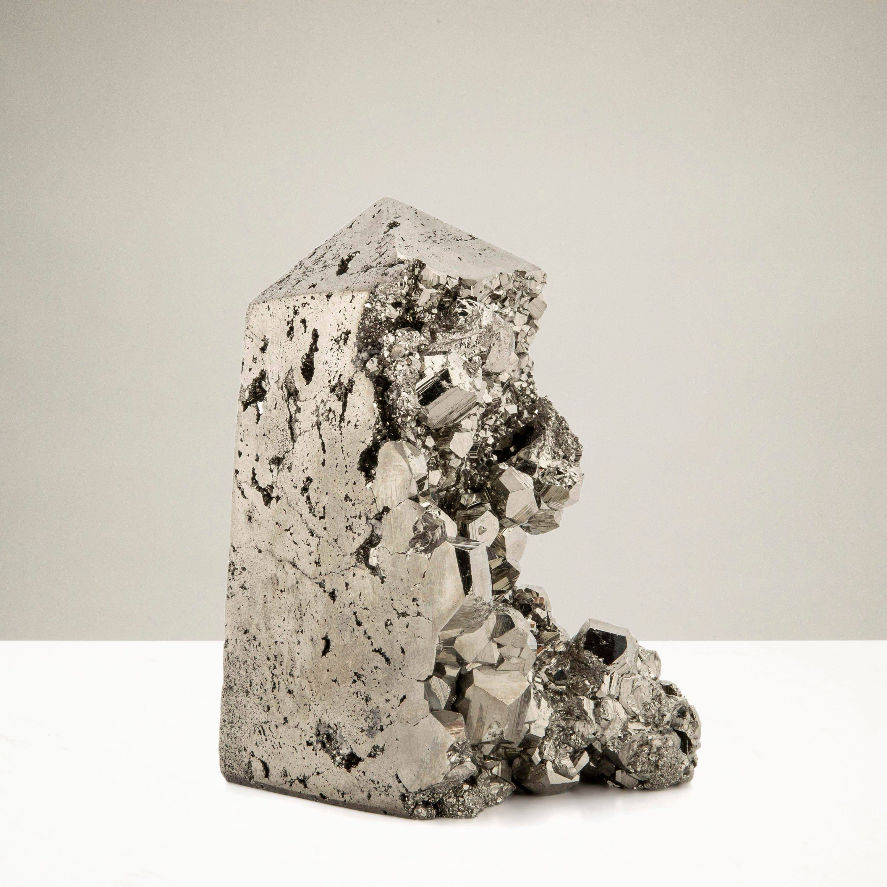 Kalifano Pyrite Pyrite Obelisk Carving 5" / 1,390 grams OB2400-PC.001